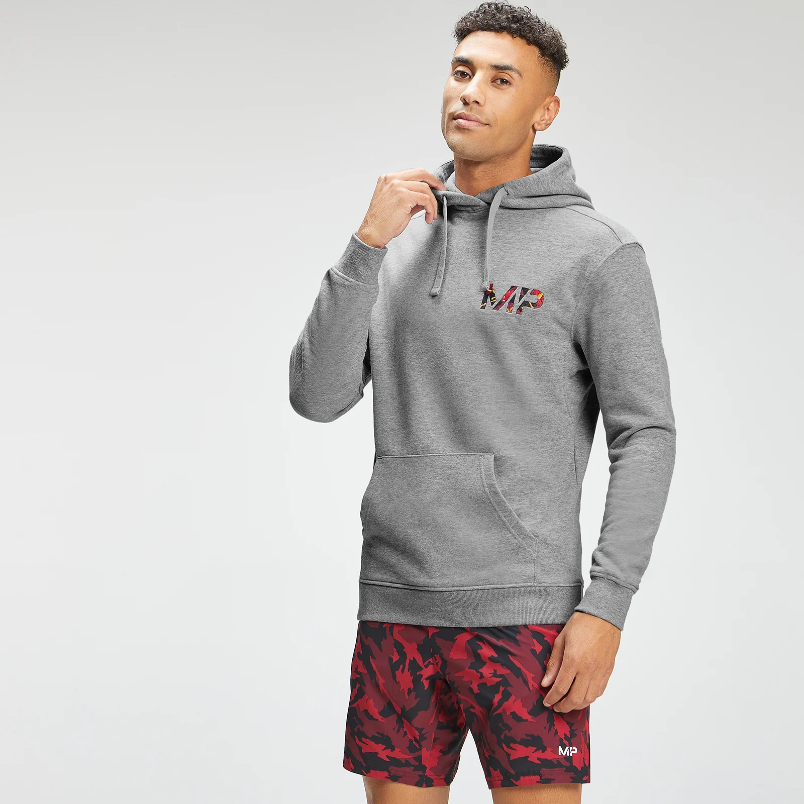MP Men's Adapt Embroidered Hoodie - Storm Grey Marl - XXS Bilde 1