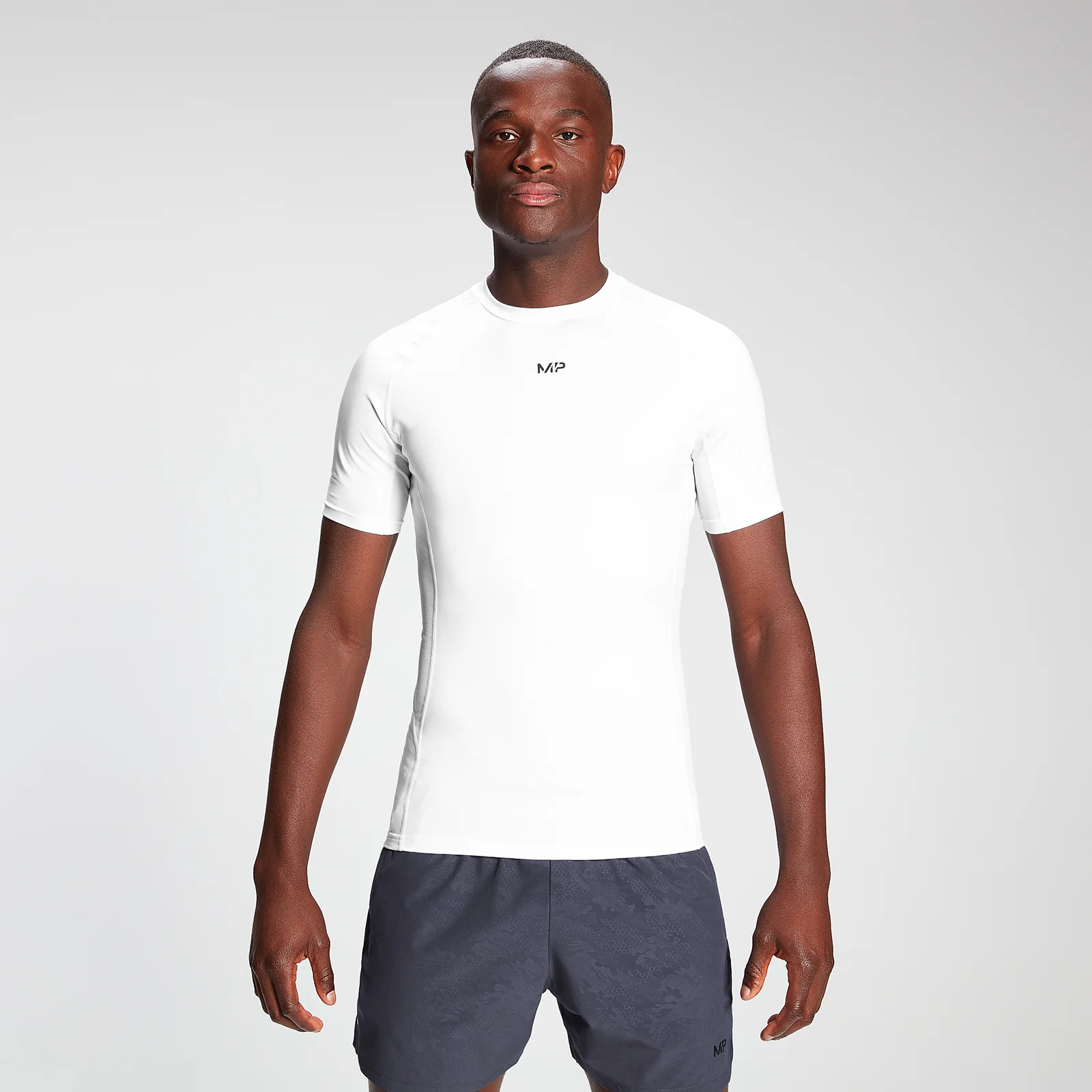 MP Men's Engage Short Sleeve Baselayer - White - XXS Bilde 1