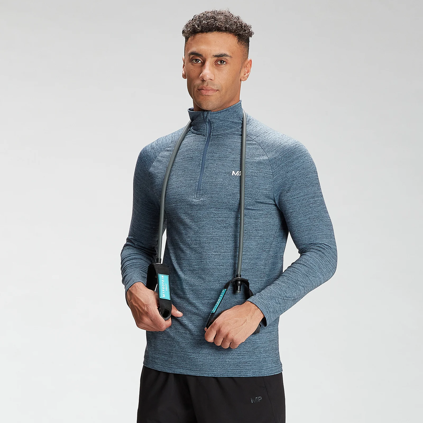 MP Men's Performance 1/4 Zip Top - Galaxy Marl - XXS Bilde 1