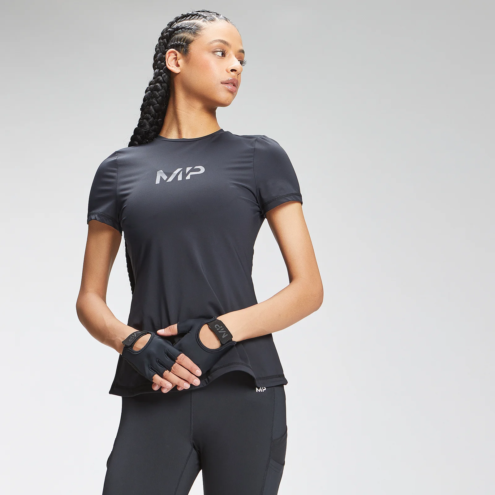 MP Women's Tempo Short Sleeve Top - Black - XXS Bilde 1