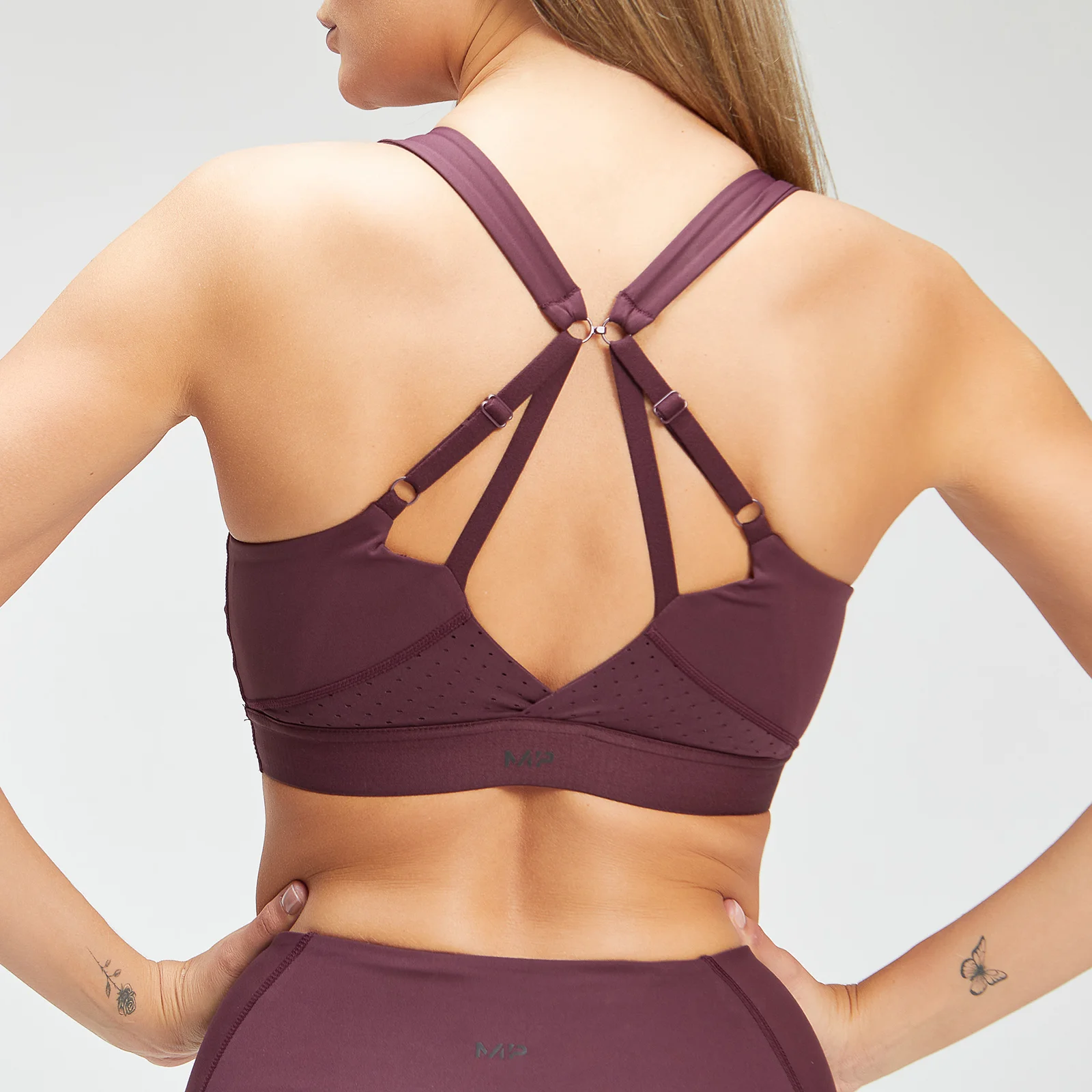 MP Women's Power Ultra Sports Bra - Port/Black - XXS Bilde 1