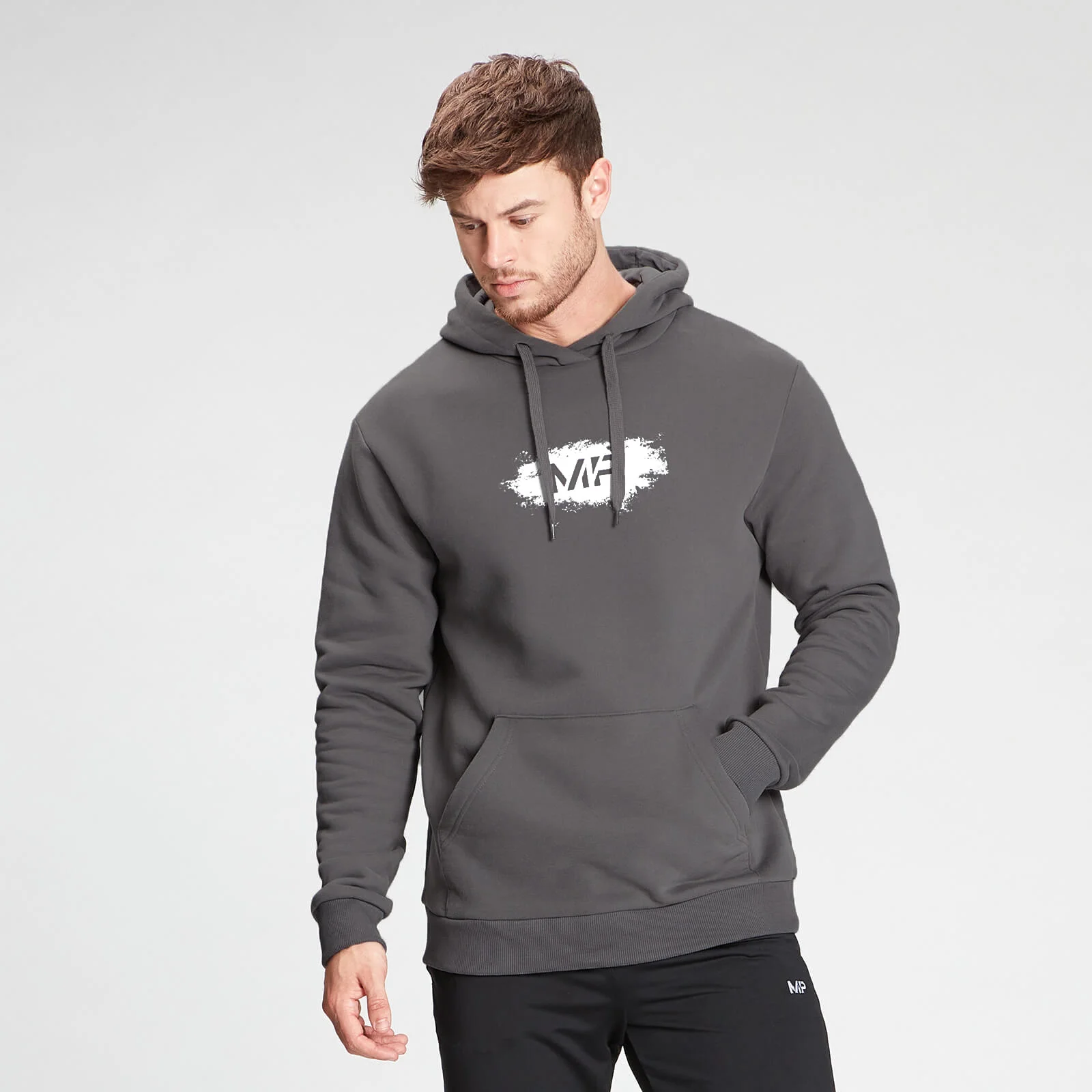 MP Men's Chalk Graphic Hoodie - Carbon - XXS Bilde 1