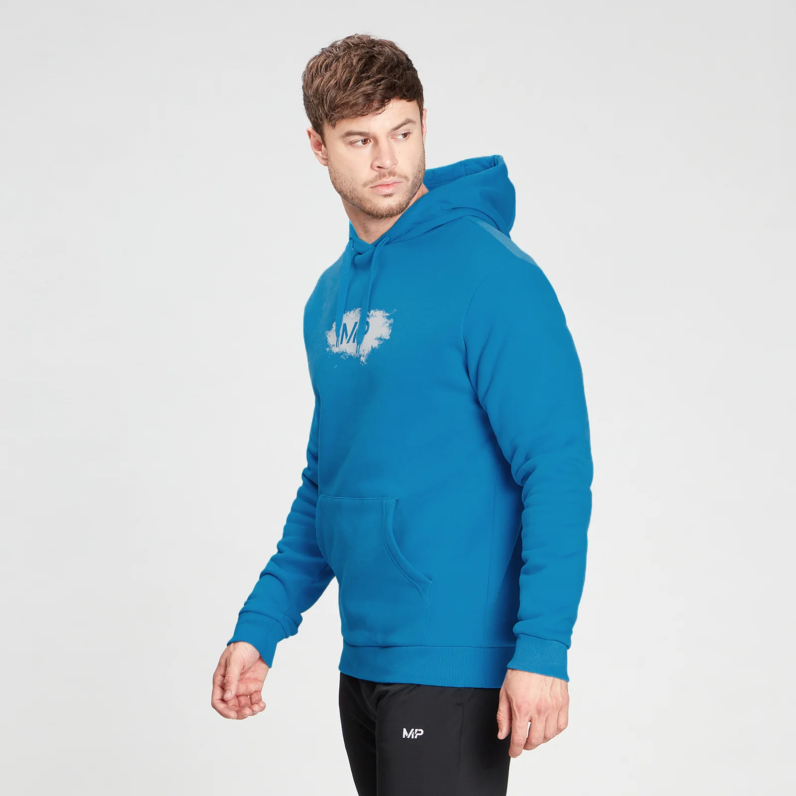 MP Men's Chalk Graphic Hoodie - Aqua - XXS Bilde 1