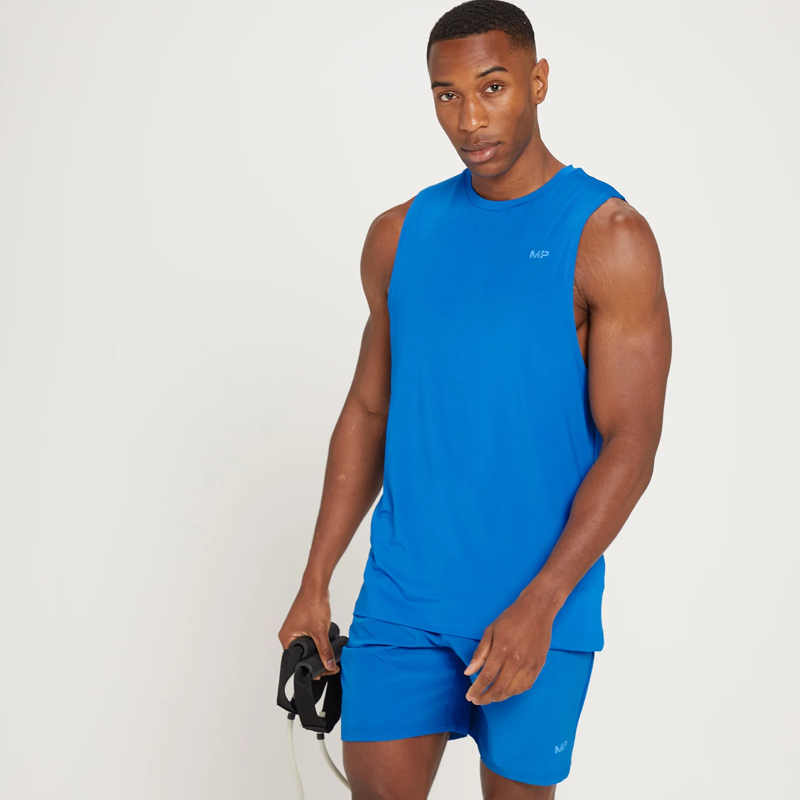 MP Men's Linear Mark Graphic Training Tank Top - True Blue - XXS Bilde 1