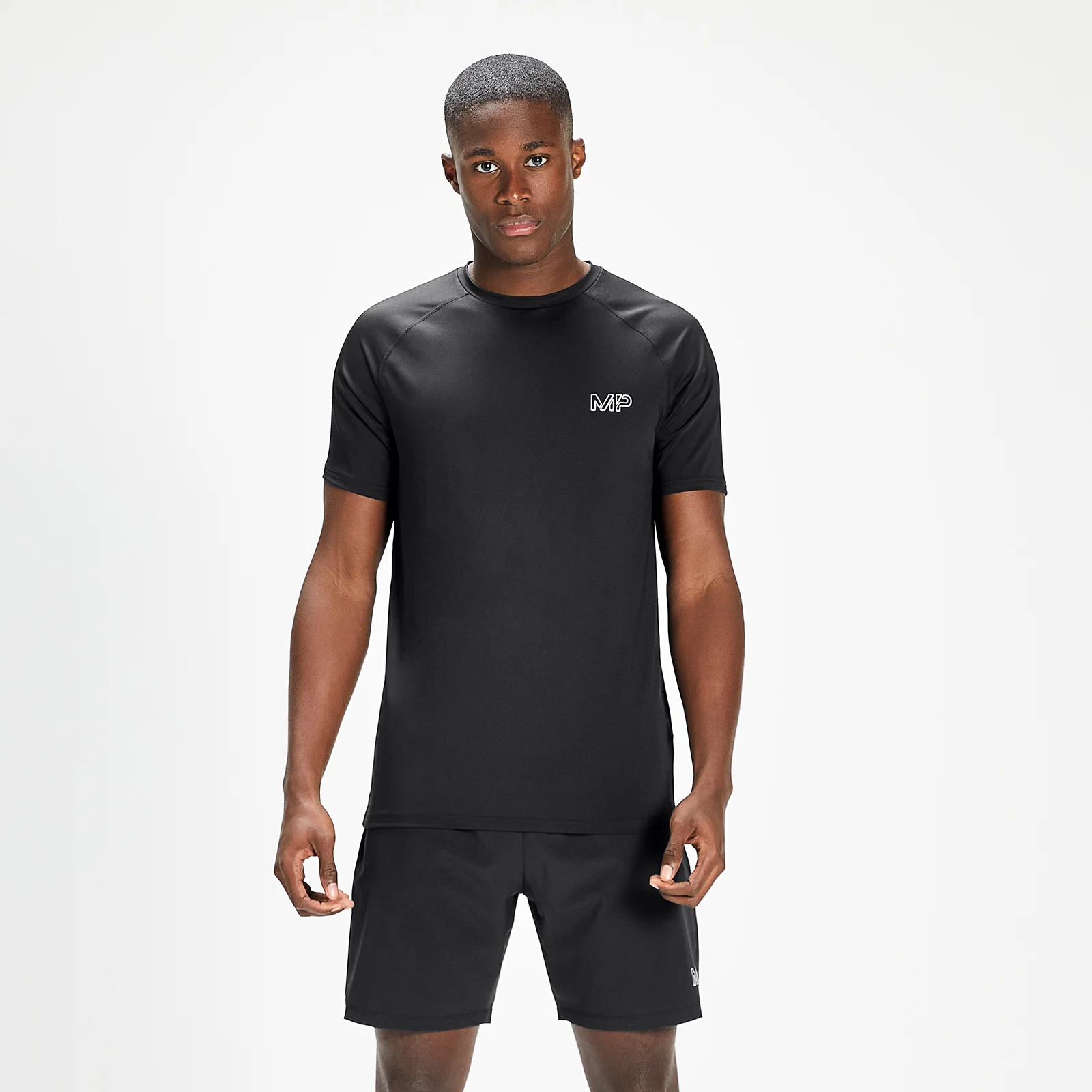MP Men's Infinity Mark Graphic Training Short Sleeve T-Shirt - Black - XXS Bilde 1
