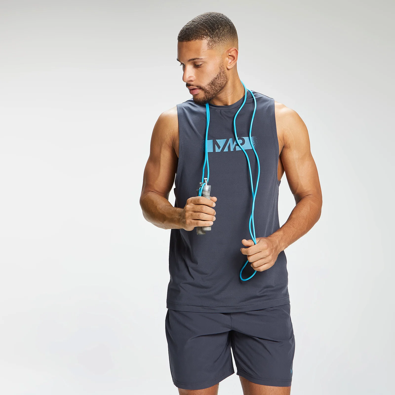 MP Men's Graffiti Graphic Training Tank Top - Graphite - XXS Bilde 1