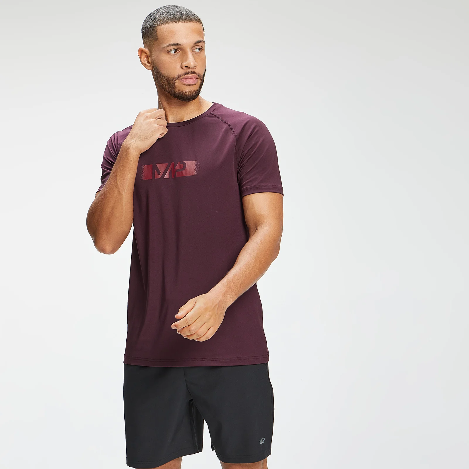 MP Men's Graffiti Graphic Training Short Sleeve T-Shirt - Port - XXS Bilde 1