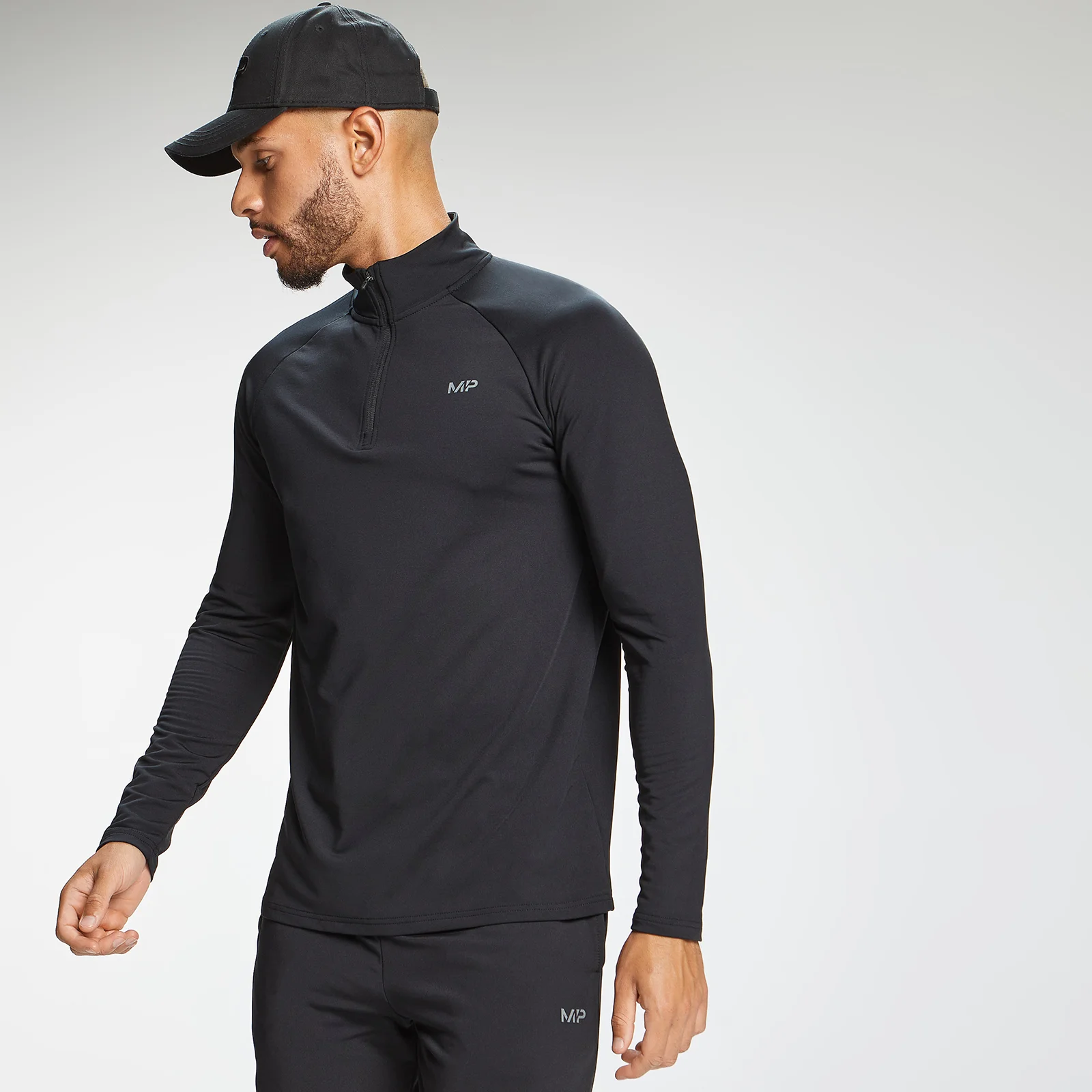 MP Men's Graffiti Graphic Training 1/4 Zip - Black - XXS Bilde 1