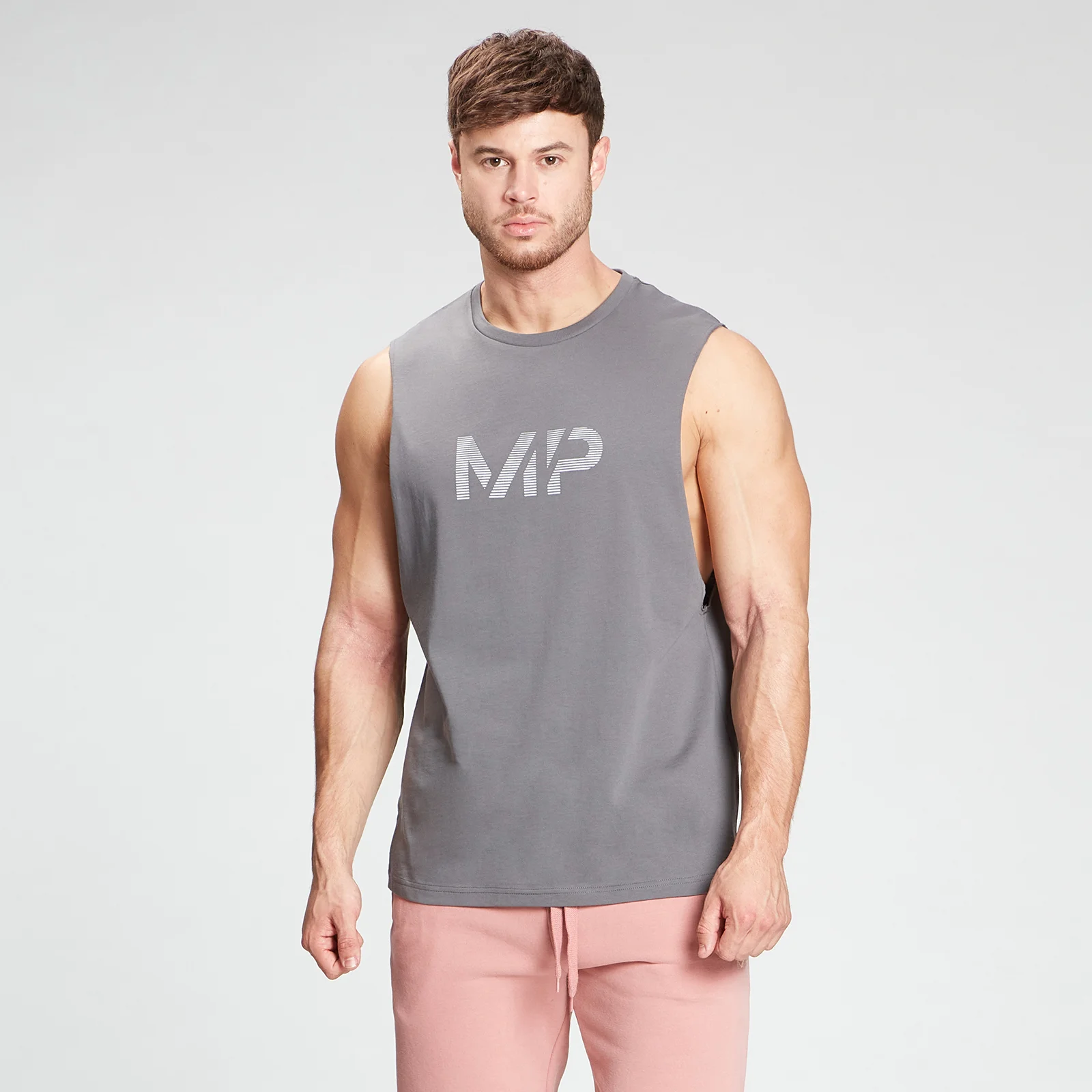 MP Men's Gradient Line Graphic Tank Top - Carbon - XXS Bilde 1