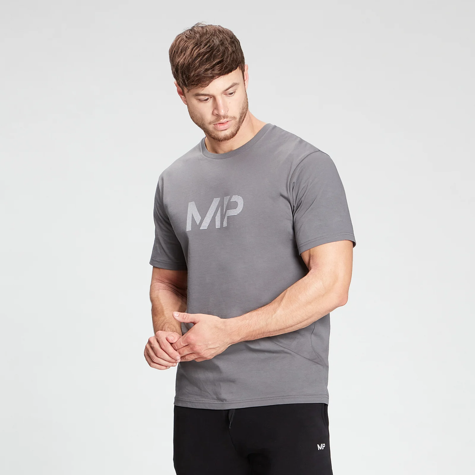 MP Men's Gradient Line Graphic Short Sleeve T-Shirt - Carbon - XXS Bilde 1