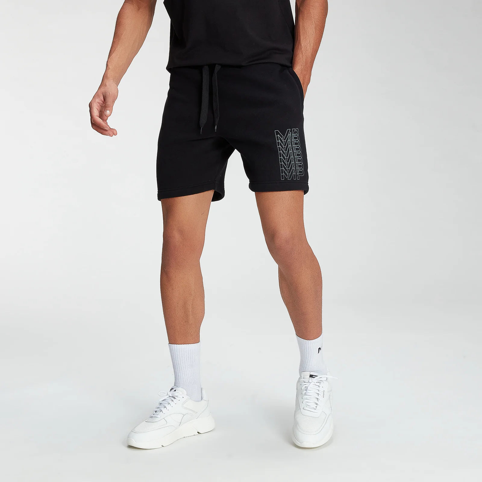 MP Men's Repeat MP Graphic Shorts - Black - XXS Bilde 1