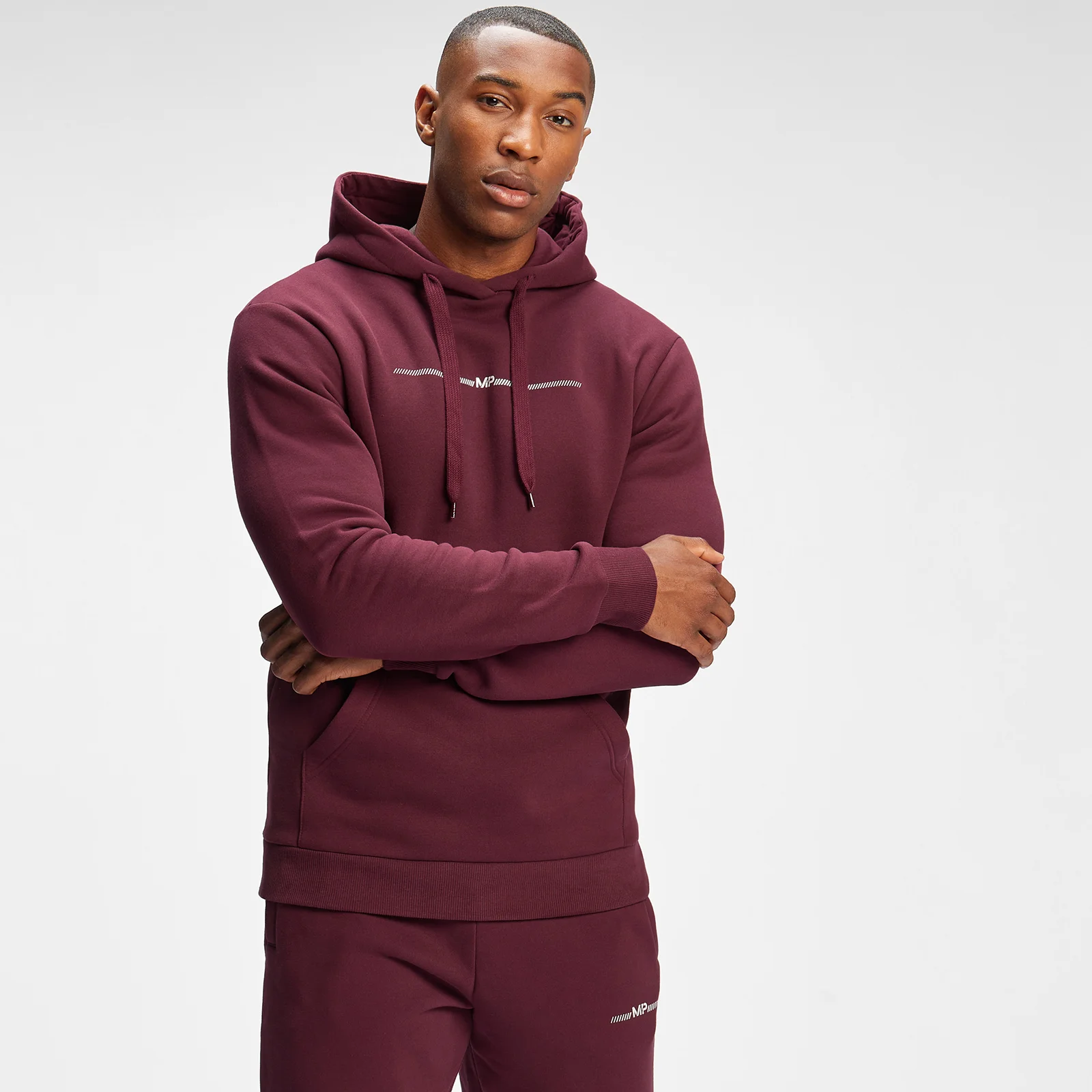 MP Men's Mini Mark Graphic Hoodie - Merlot - XXS Bilde 1