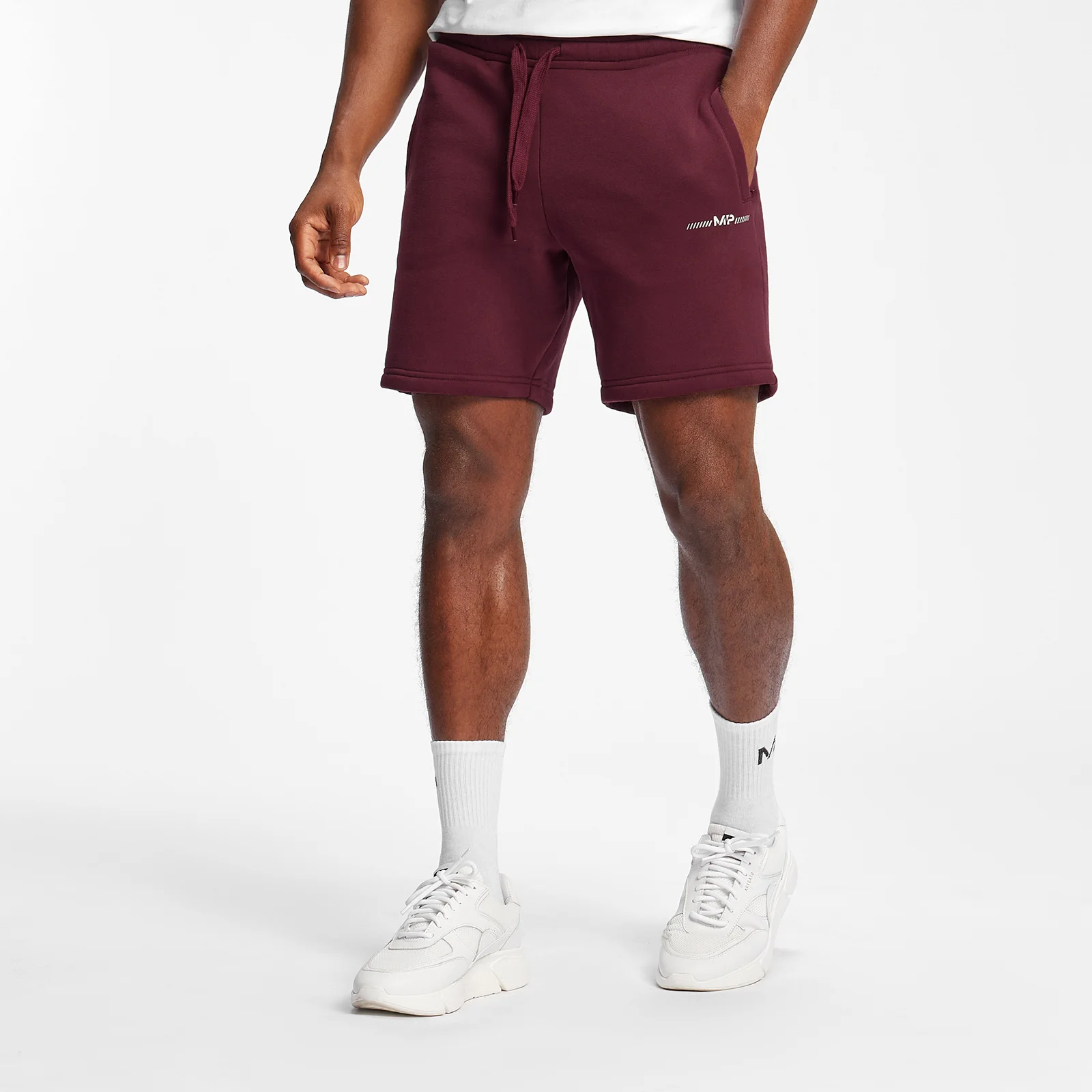 MP Men's Mini Mark Graphic Shorts - Merlot - XXS Bilde 1