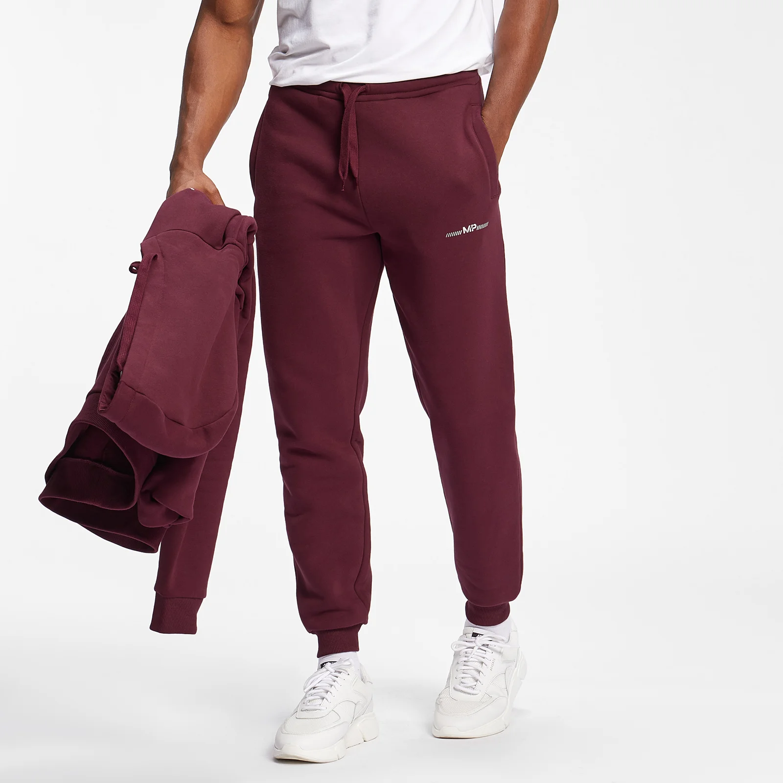 MP Men's Mini Mark Graphic Joggers - Merlot - XXS Bilde 1