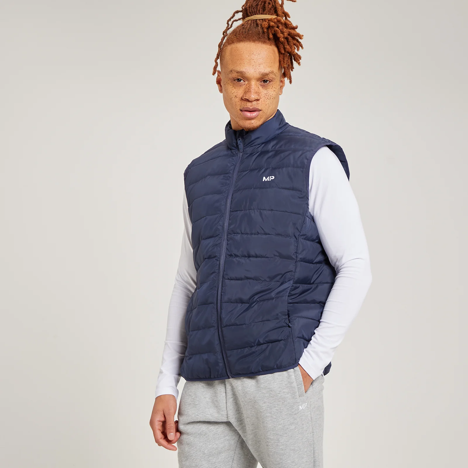 MP Men's Lightweight Gilet - Navy - XXS Bilde 1