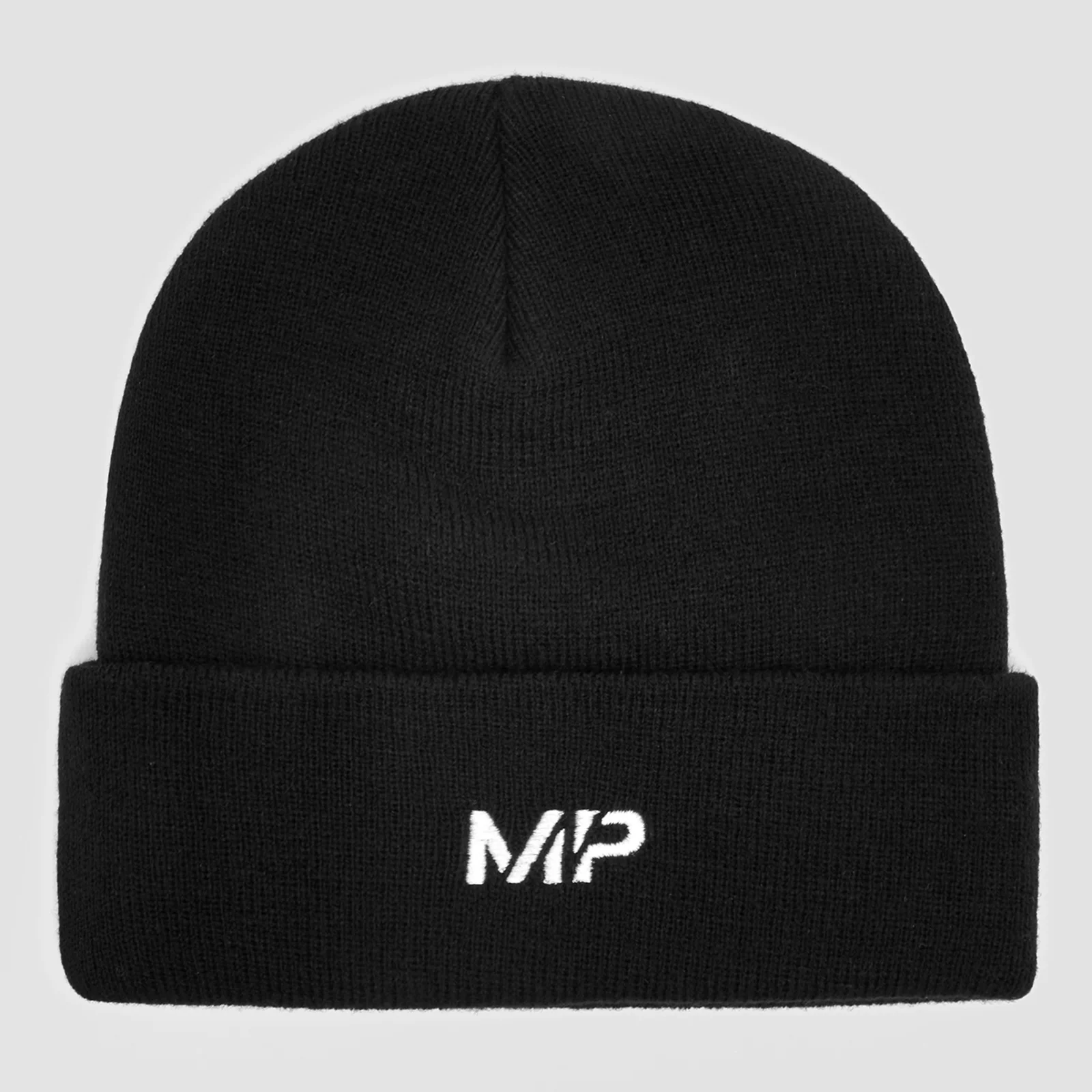 MP Embroidered Logo Beanie Hat - Black/White Bilde 1