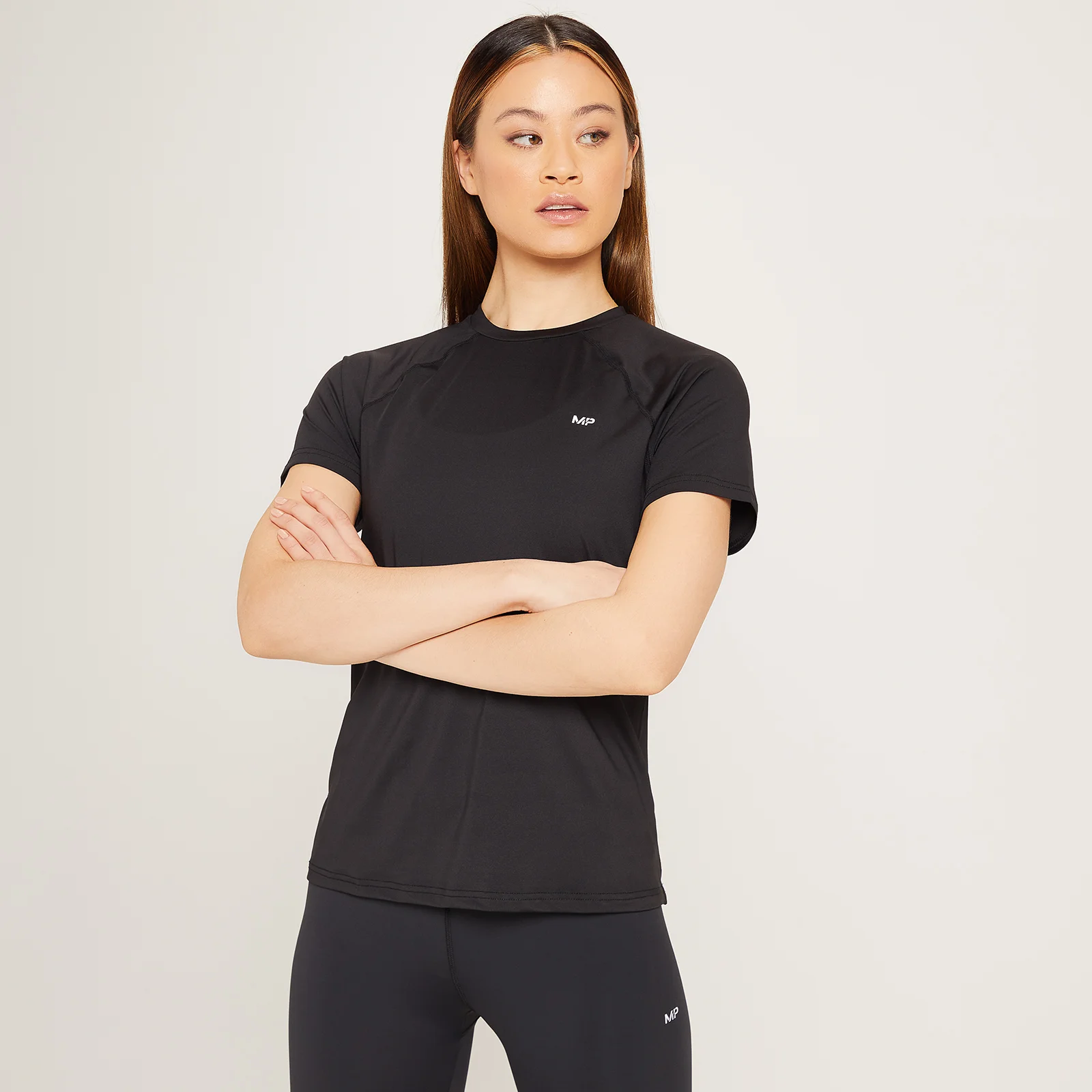 MP Women's Linear Mark Training T-Shirt - Black - XXS Bilde 1