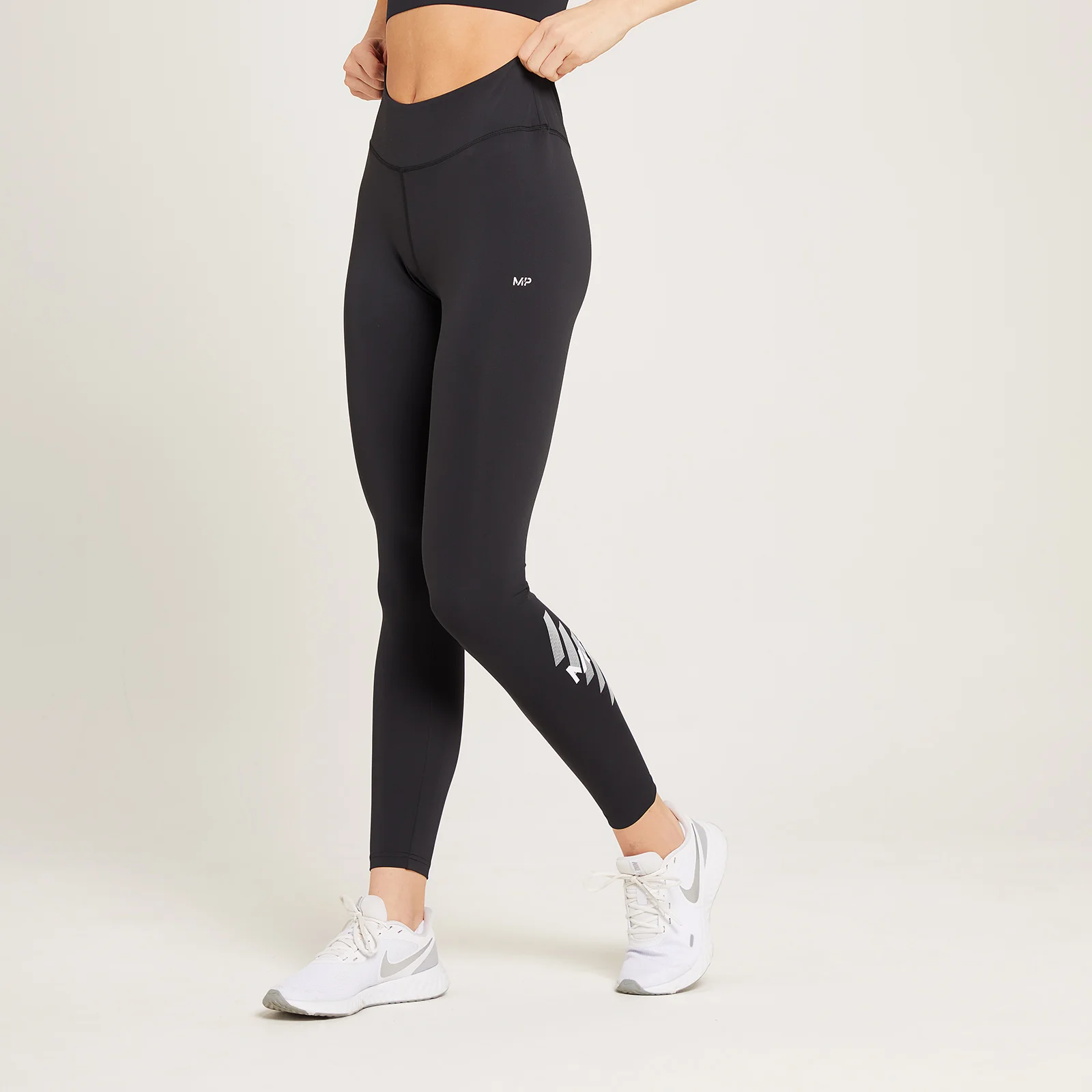 MP Women's Linear Mark Training Leggings - Black - XXS Bilde 1