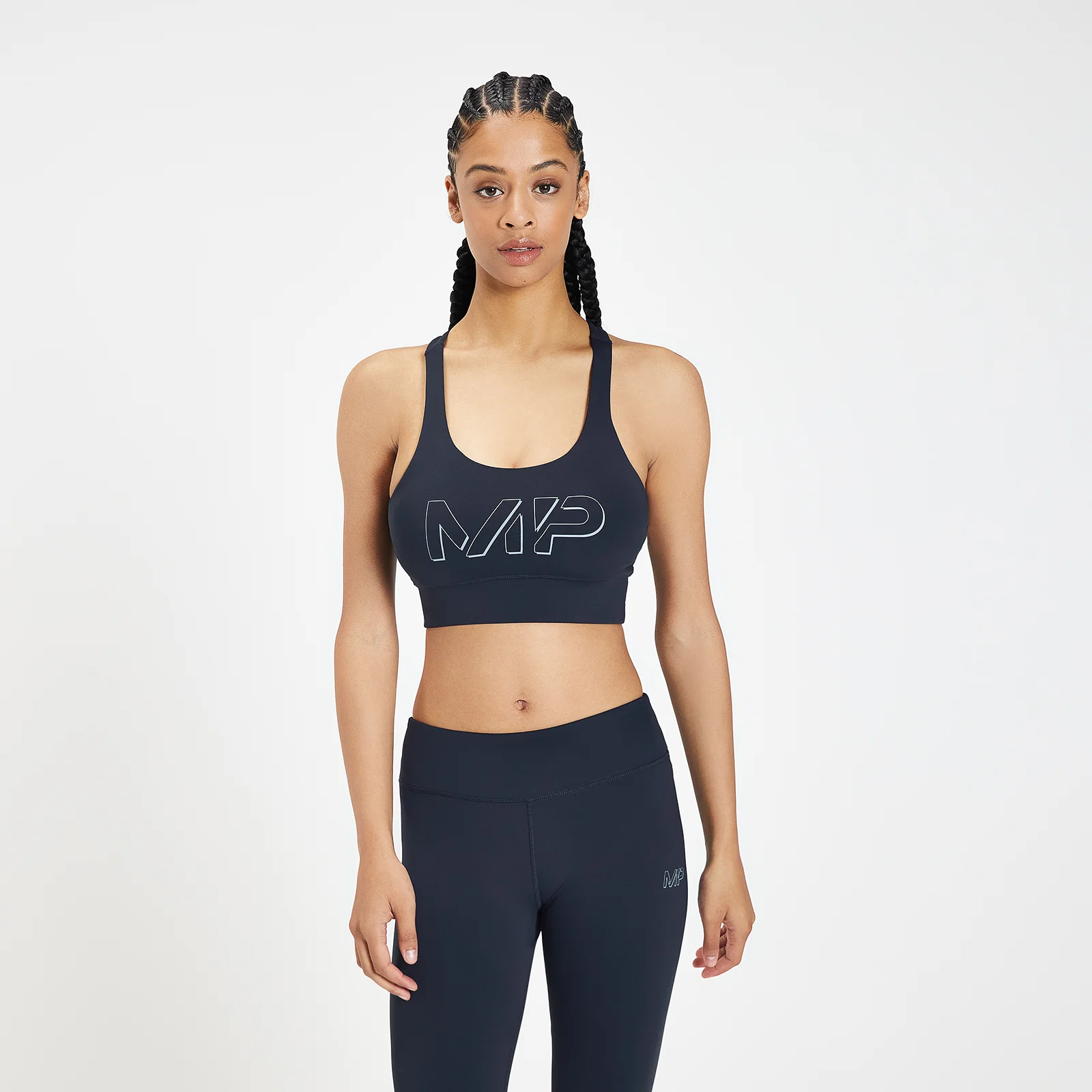 MP Women's Infinity Mark Training Sports Bra - Petrol blue - XS Bilde 1