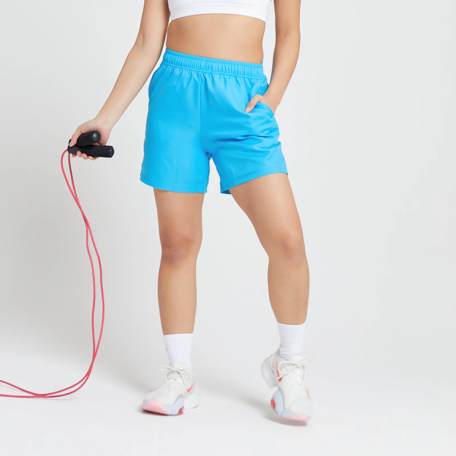 MP Women's Graffiti Graphic Training Short - Bright Blue - XS Bilde 1