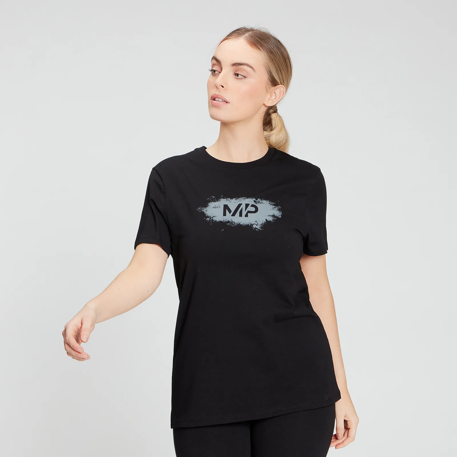 MP Women's Chalk Graphic T-Shirt - Black - XXS Bilde 1