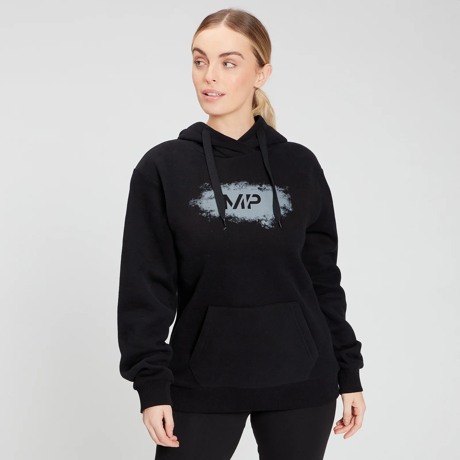 MP Women's Chalk Graphic Hoodie - Black - XXS Bilde 1