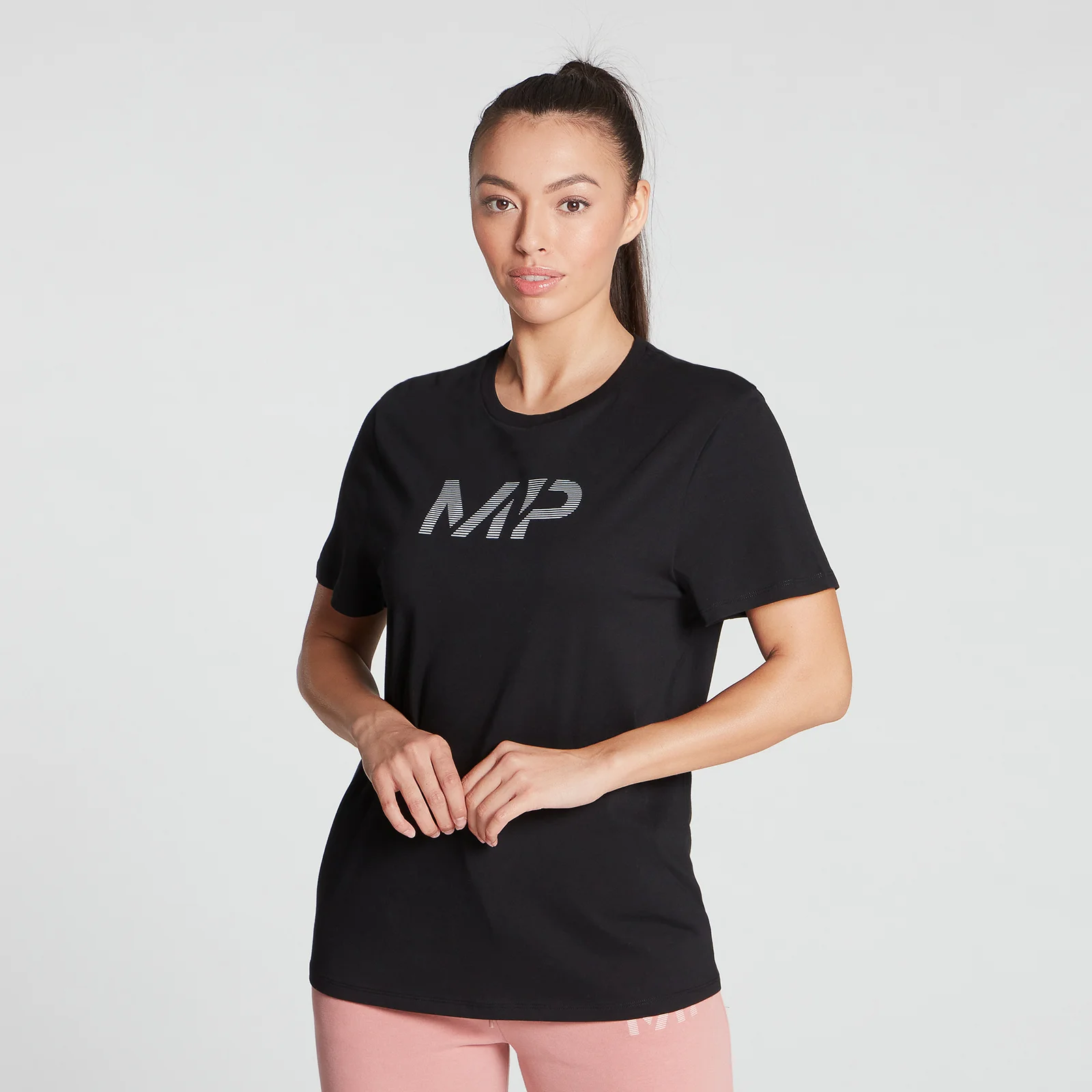 MP Women's Gradient Line Graphic T-Shirt - Black - XXS Bilde 1