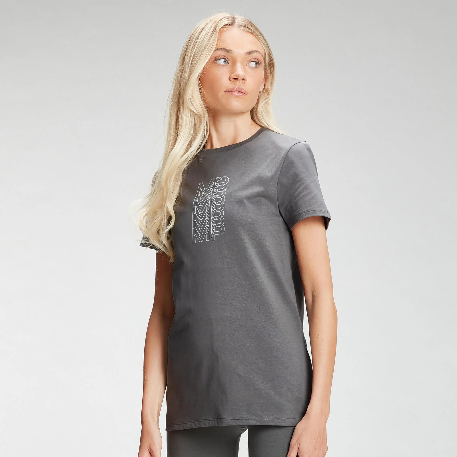 MP Women's Repeat MP T-Shirt - Carbon - XXS Bilde 1