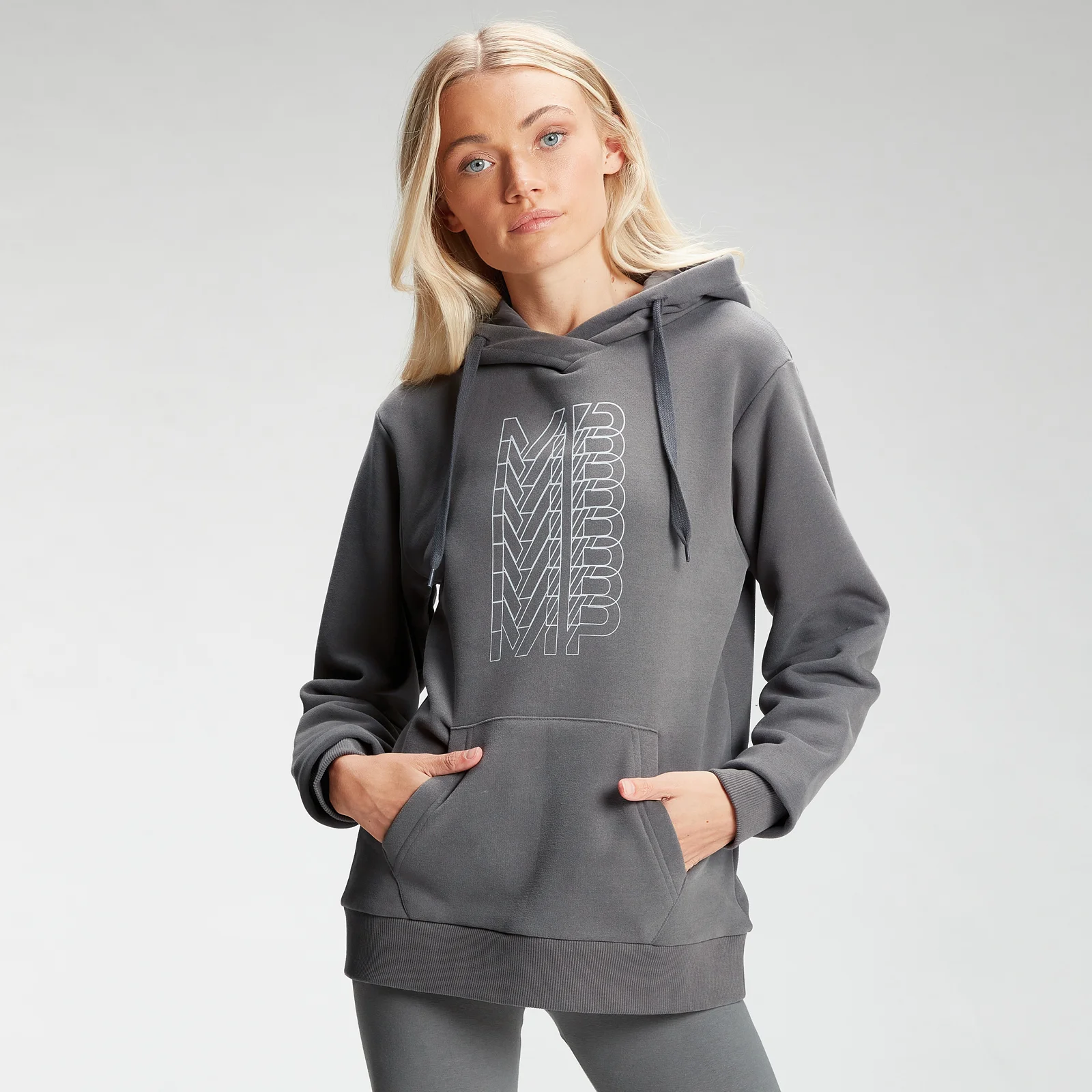 MP Women's Repeat MP Hoodie - Carbon - XXS Bilde 1