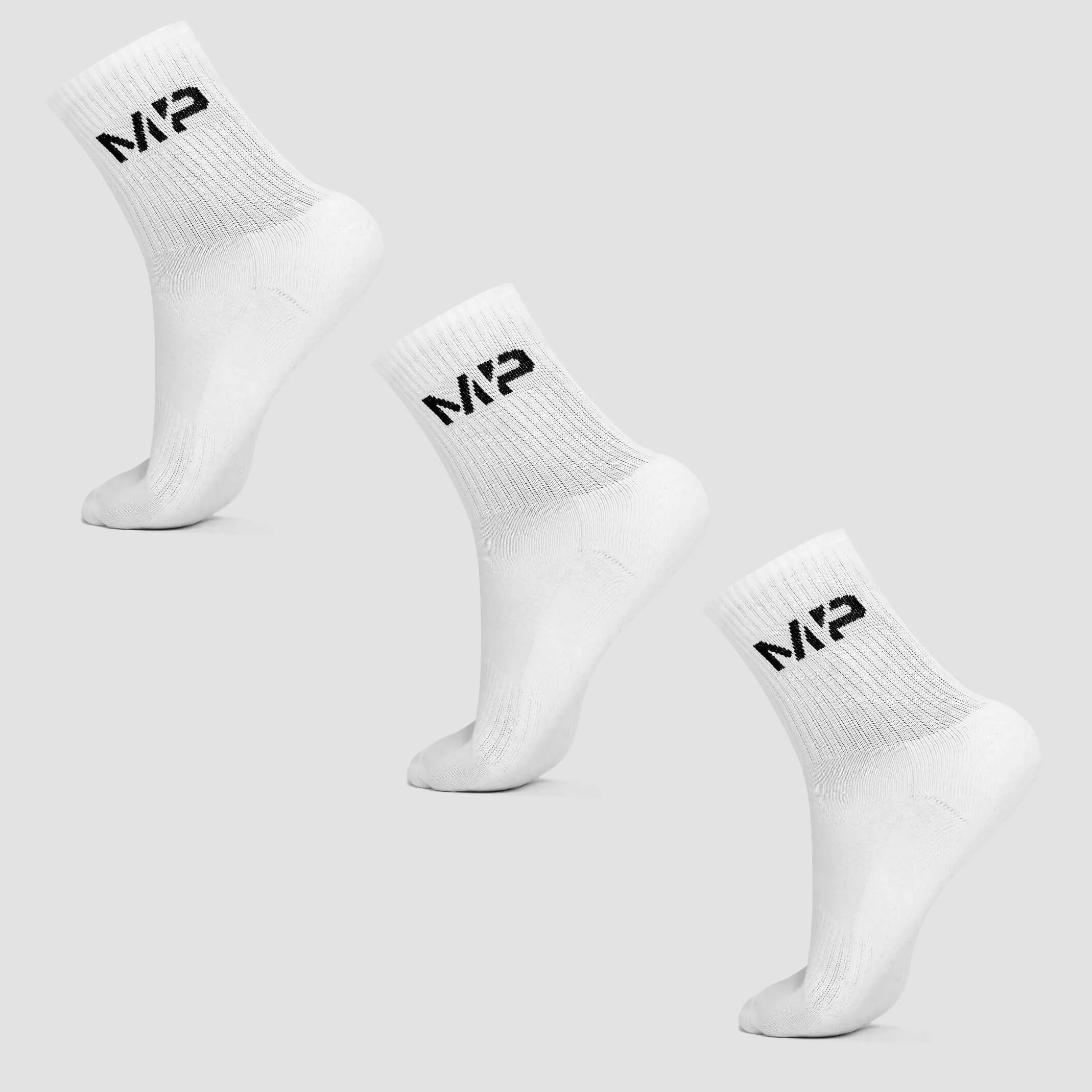 MP Men's Crew Socks (3 Pack) - White - UK 6-8 Bilde 1