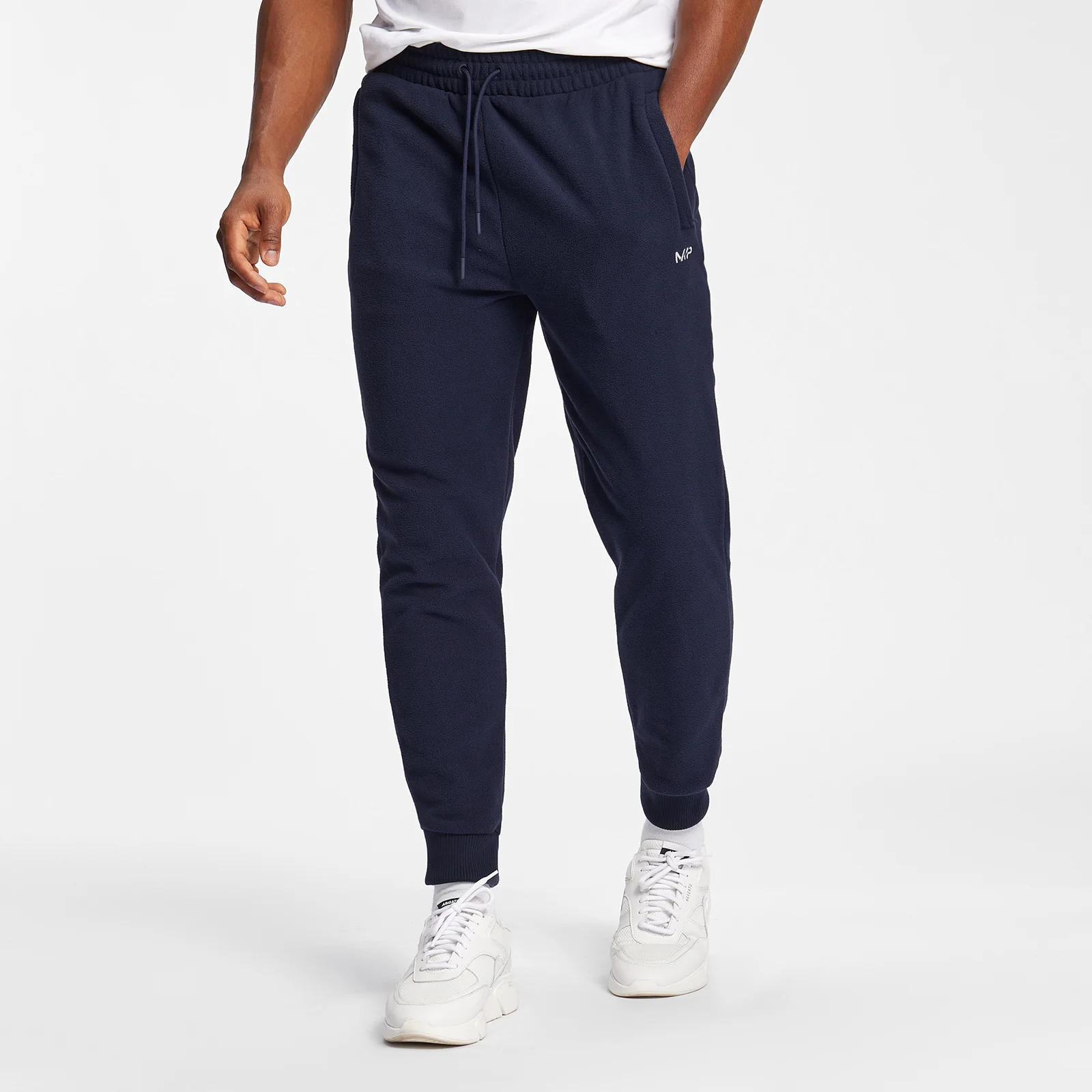 MP Men's Essentials Fleecejoggebukser – marineblå - XXS Bilde 1