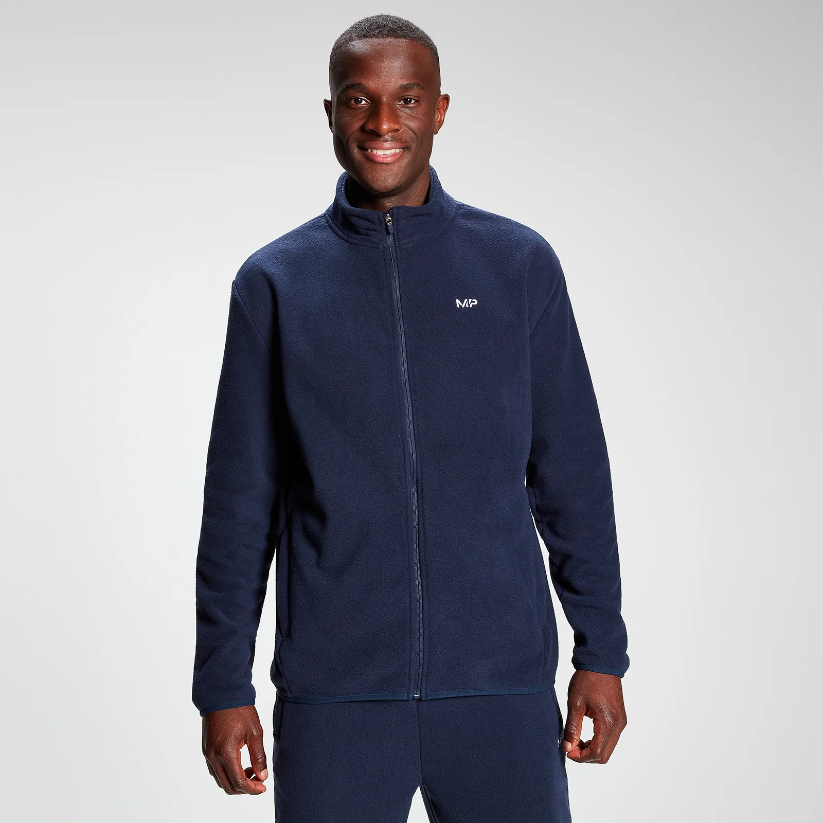 MP Men's Rest Day Zip Up Fleece - Navy - XXS Bilde 1