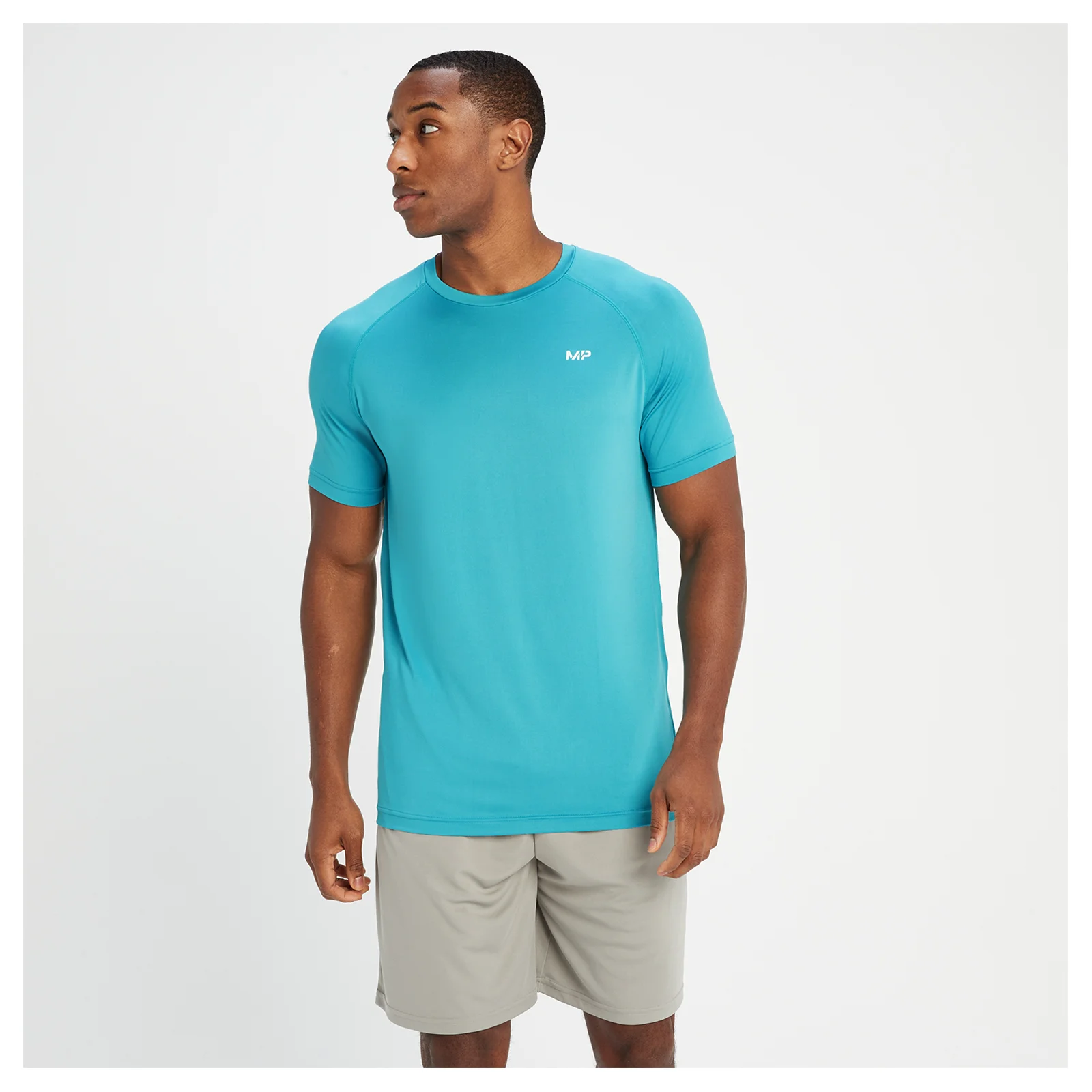 MP Men's Training Short Sleeve T-Shirt - Aqua - XXS Bilde 1