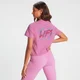 MP Retro Lift kort topp med korte ermer for damer – rosa