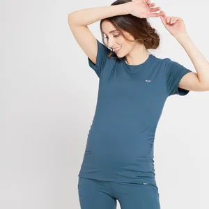 MP Women's Power Maternity Short Sleeve Top - Dust Blue - Size XS