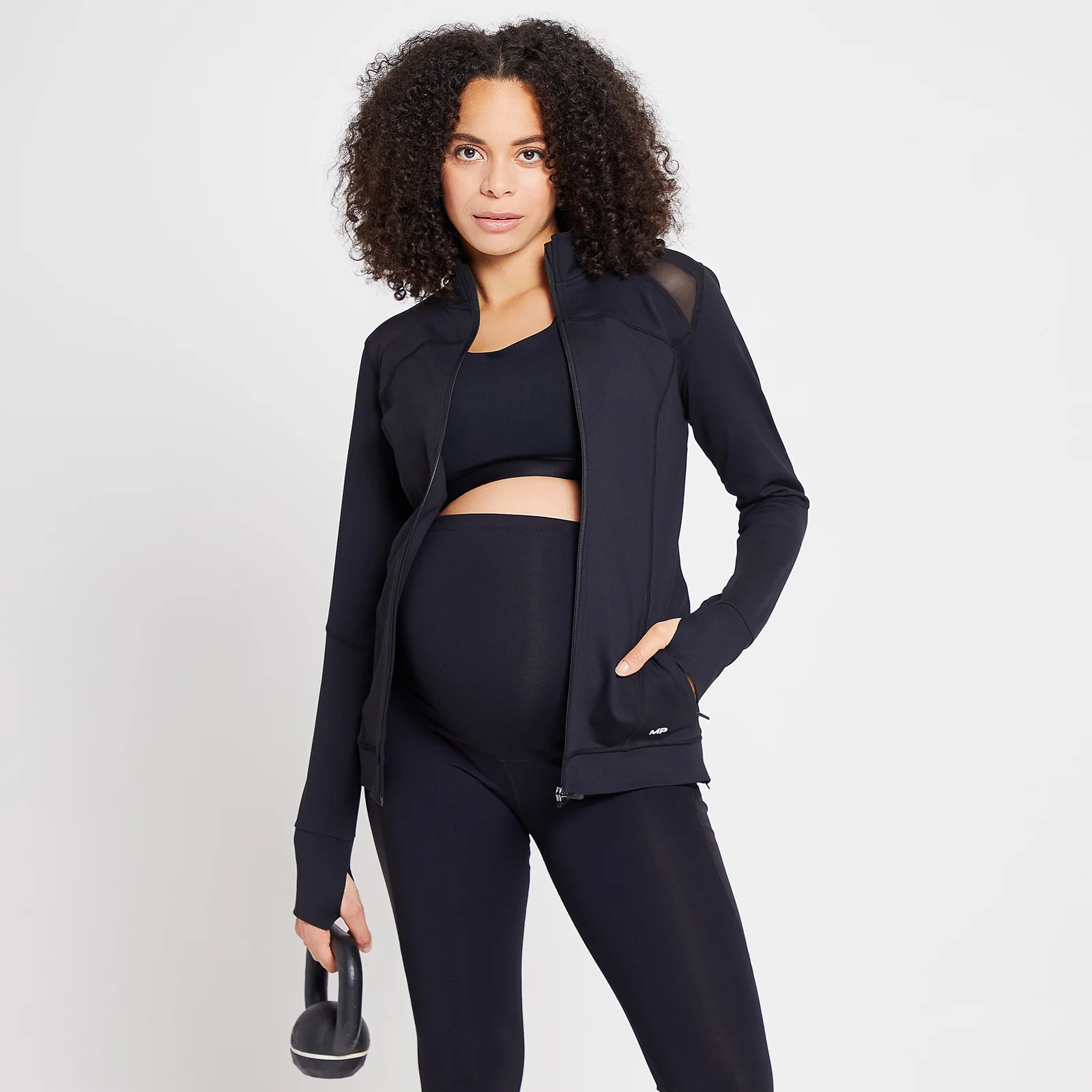 MP Women's Power Maternity Jacket - Black - XXS Bilde 1
