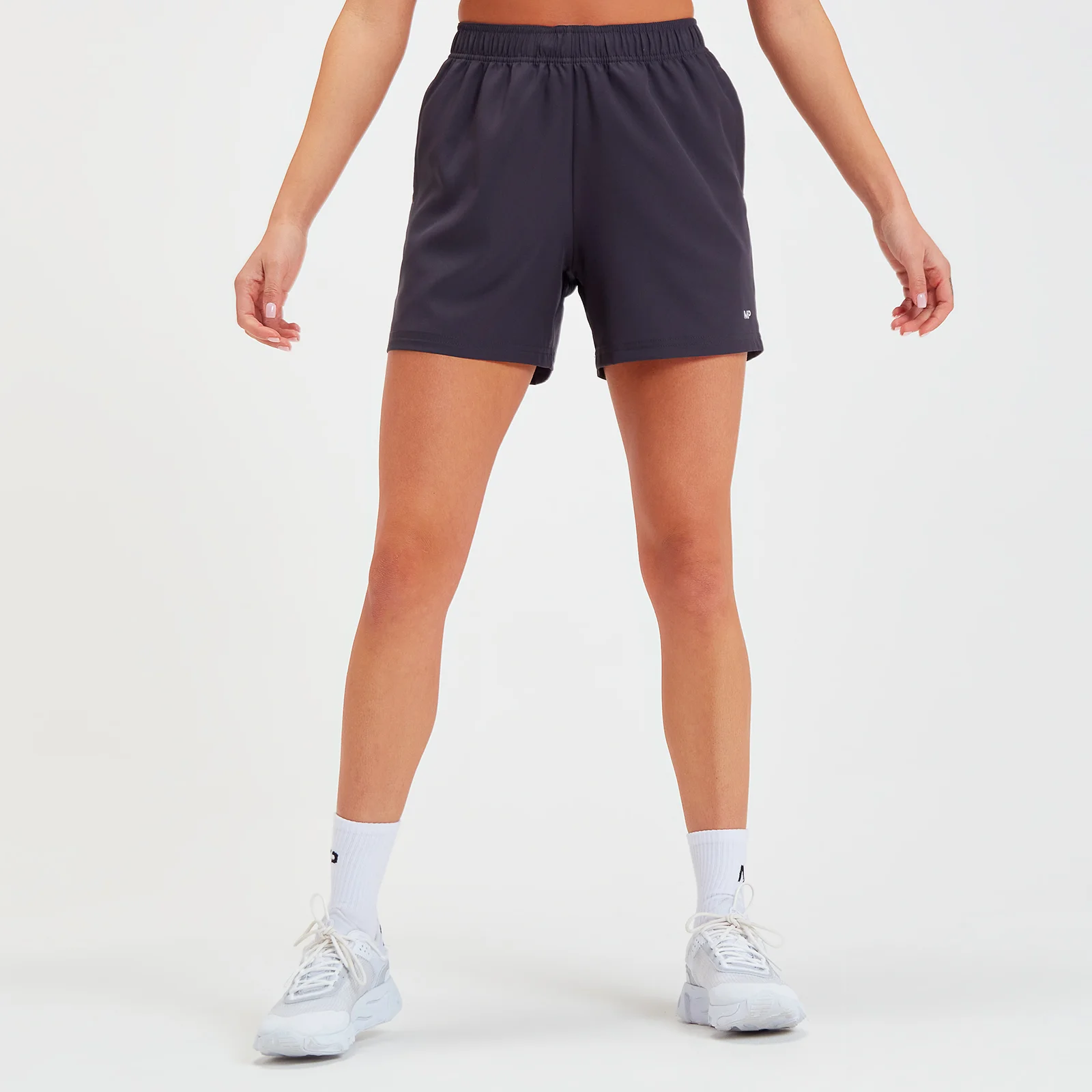 MP Women's Linear Line Graphic Shorts - Gun Metal - XXS Bilde 1