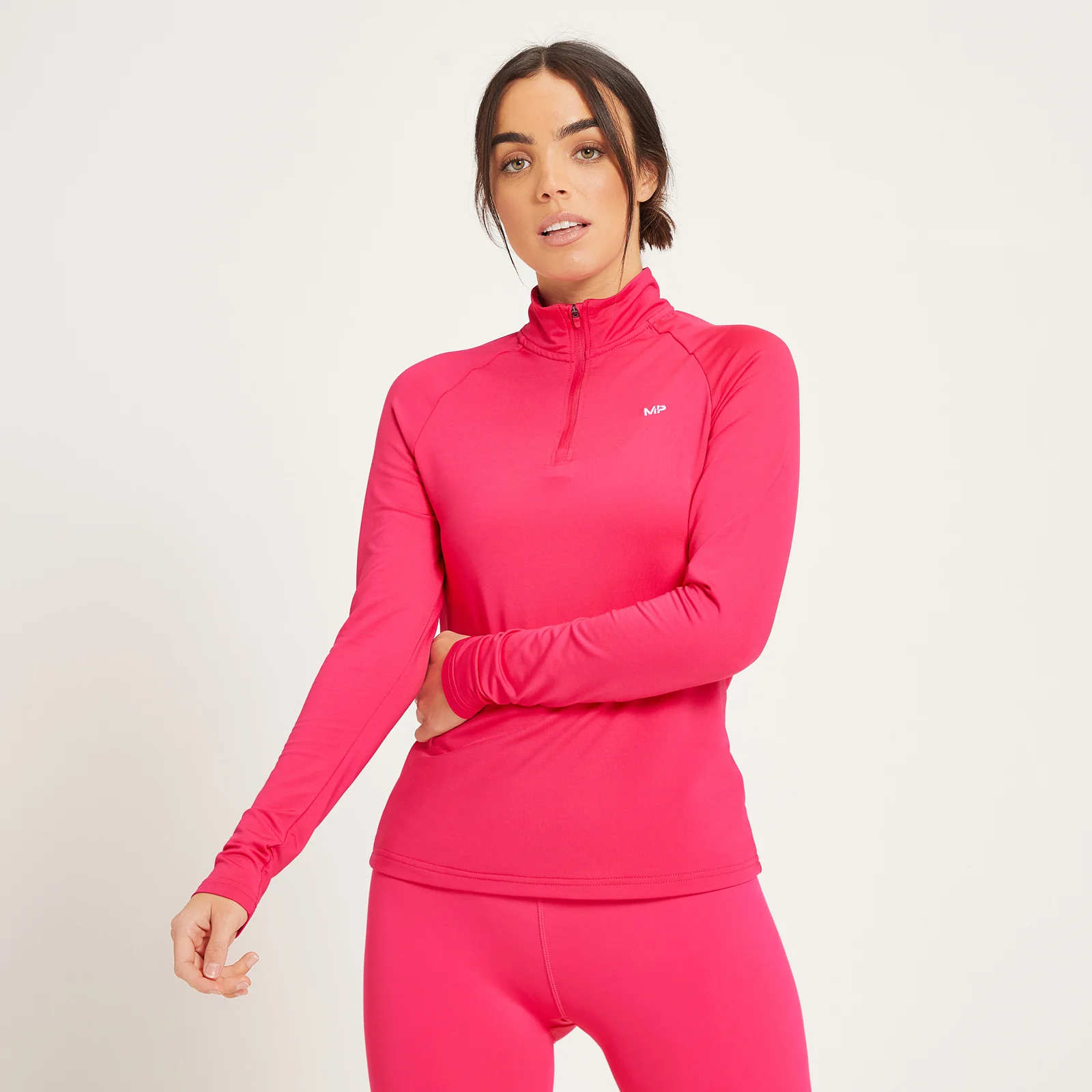 MP Women's Training Slim Fit 1/4 Zip - Magenta - XXS Bilde 1
