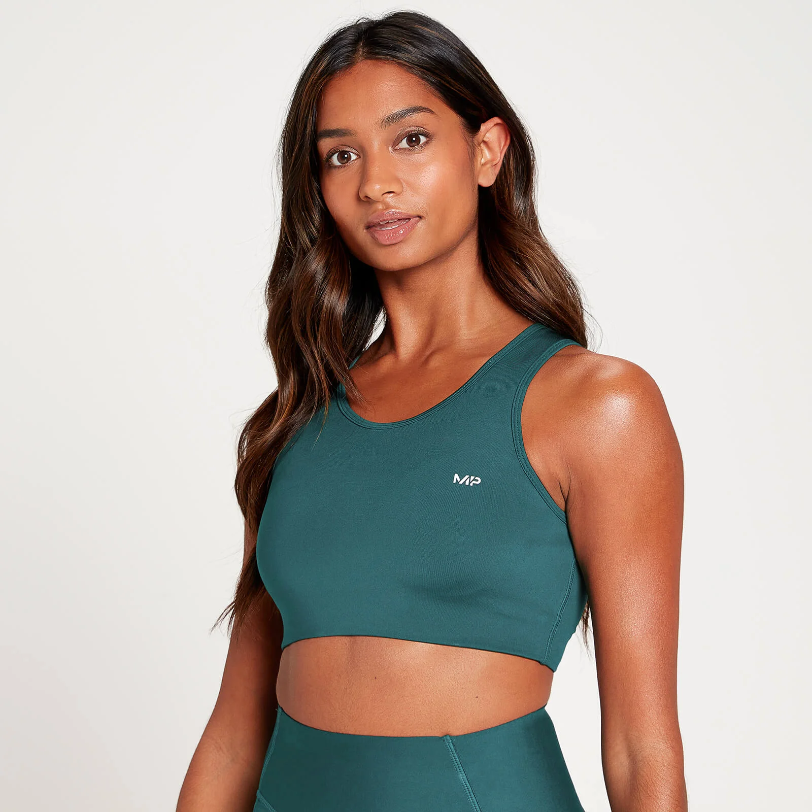 MP Women's Sculpt Ultra Laser Cut Sports Bra - Pine - XS Bilde 1