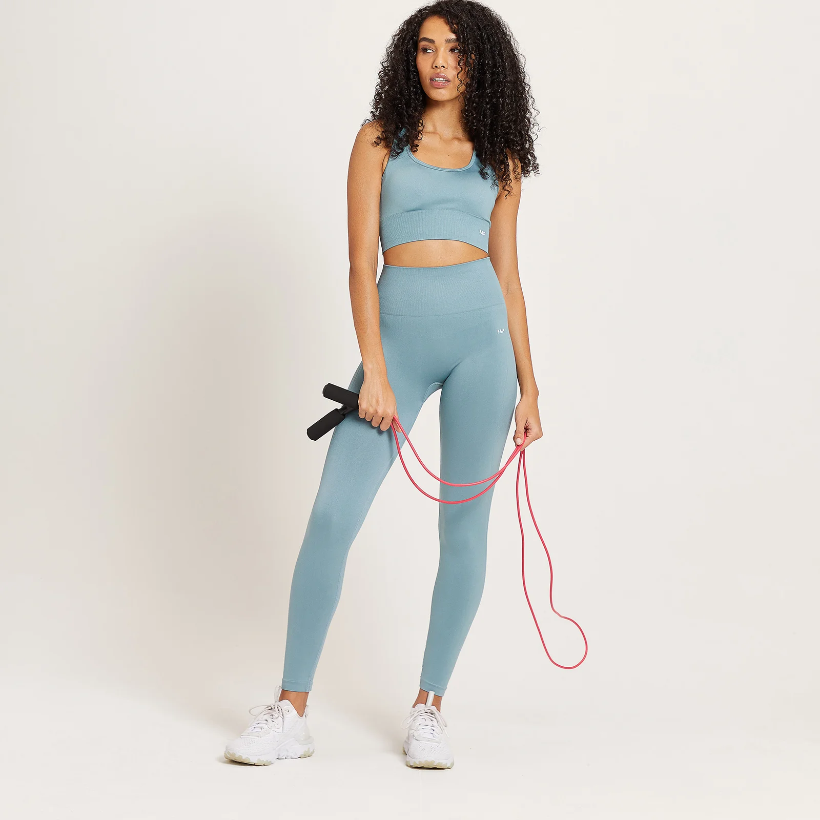 MP Women's Shape Seamless Sports Bra - Stone Blue - XS Bilde 2