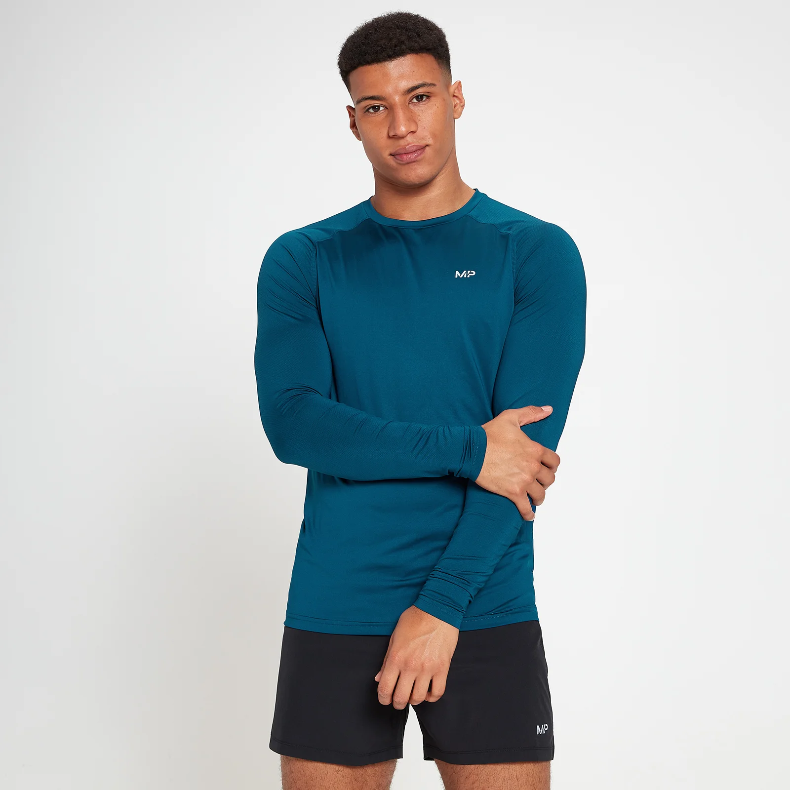 MP Men's Velocity Long Sleeve Top - Poseidon - XXS Bilde 1