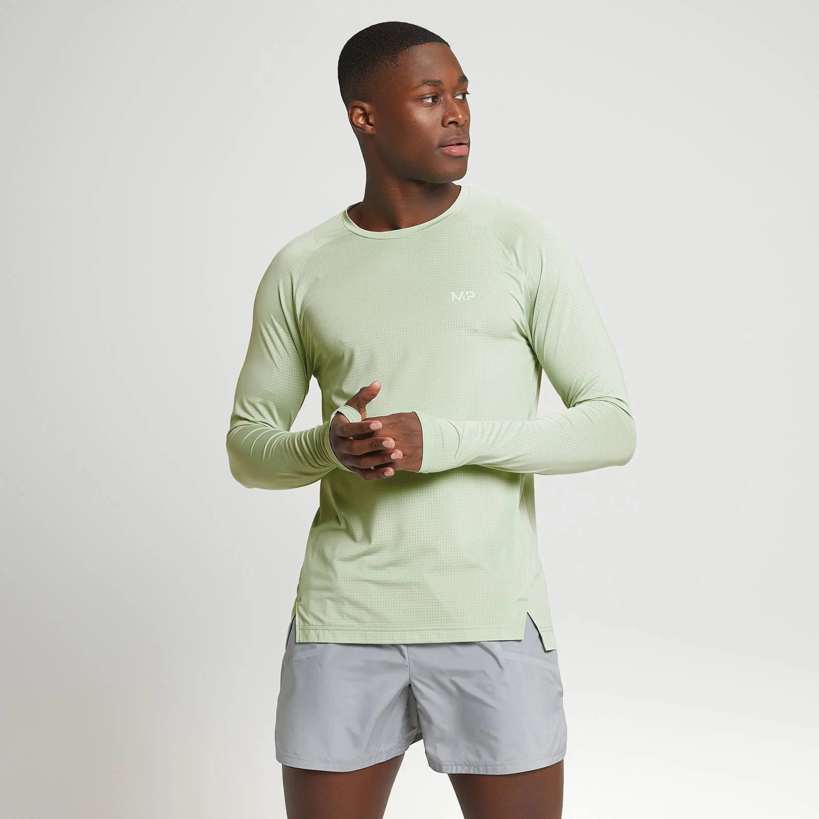 MP Men's Velocity Ultra Long Sleeve T-Shirt - Frost Green - XXS Bilde 1