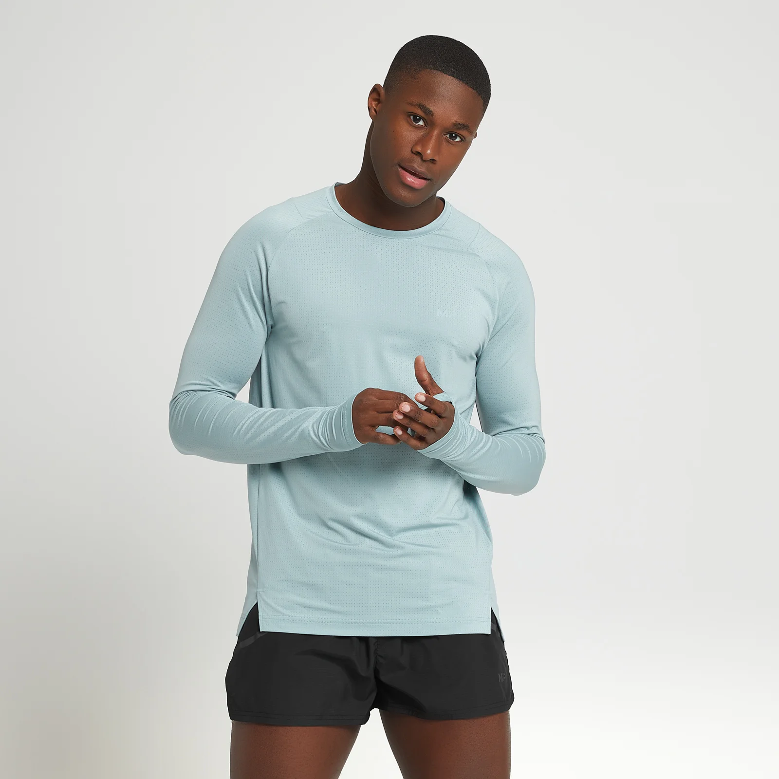 MP Men's Velocity Ultra Long Sleeve T-Shirt - Ice Blue - XXS Bilde 1