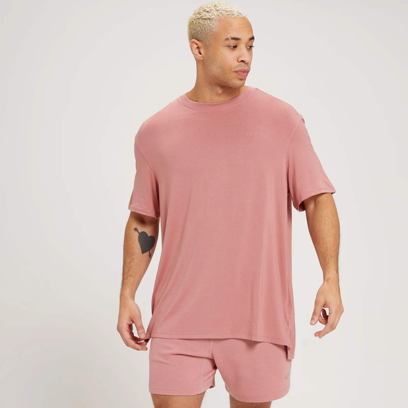 MP Men's Composure Oversized Short Sleeve T-Shirt - Washed Pink - XXS Bilde 1