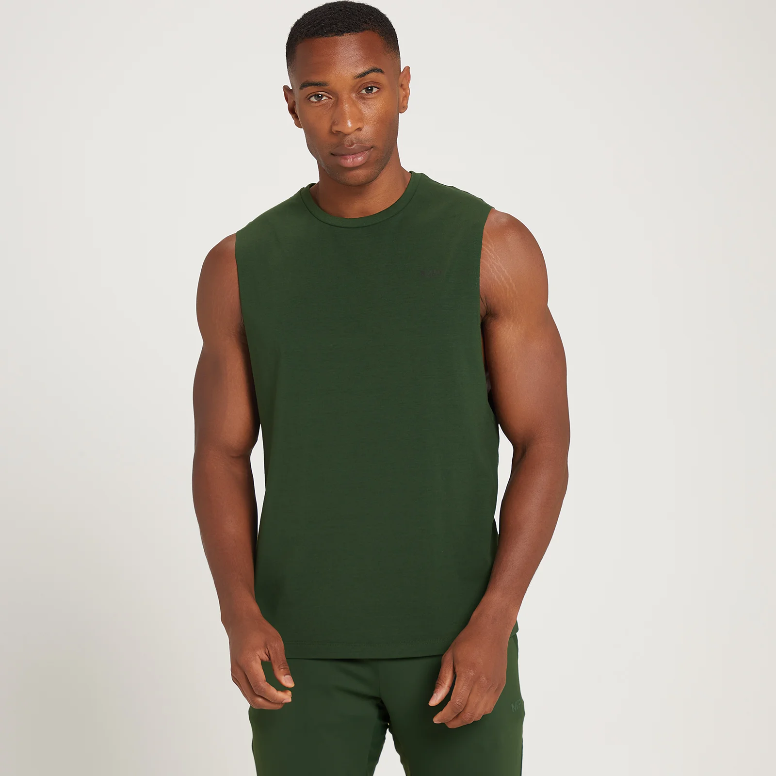 MP Men's Adapt Grit Print Tank Top - Dark Green - XXS Bilde 1