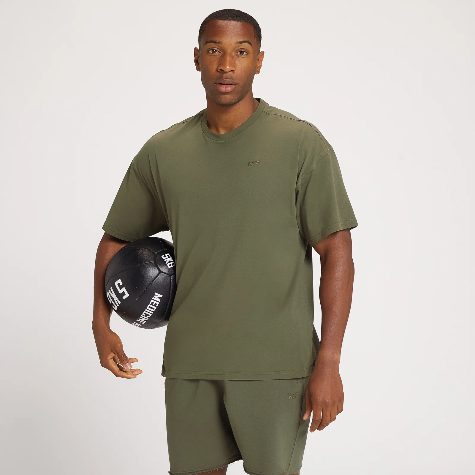 MP Men's Dynamic Training Oversized Short Sleeve T-Shirt - Dark Olive - XXS Bilde 1