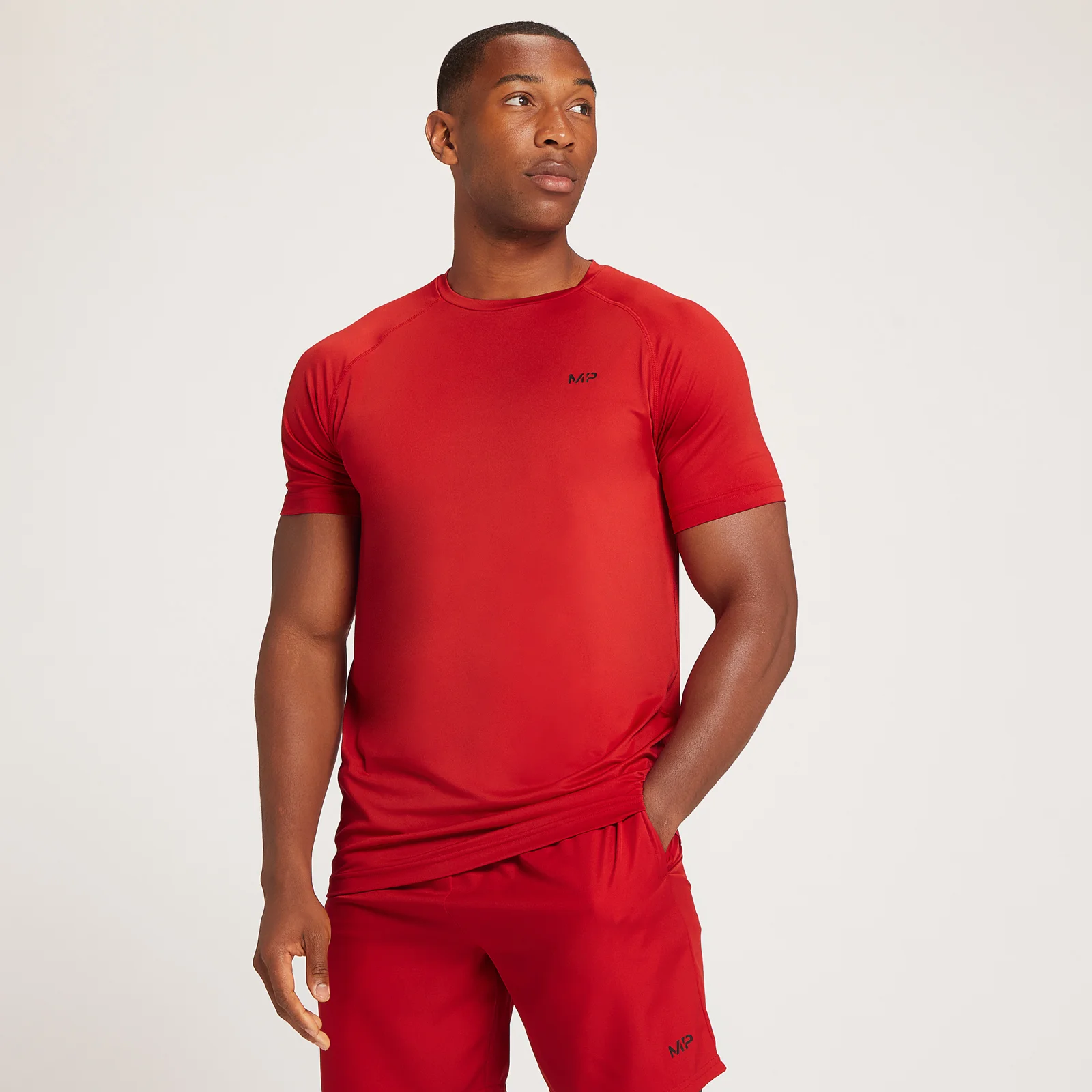 MP Men's Repeat MP Graphic Training Short Sleeve T-Shirt - Wine - XXS Bilde 1