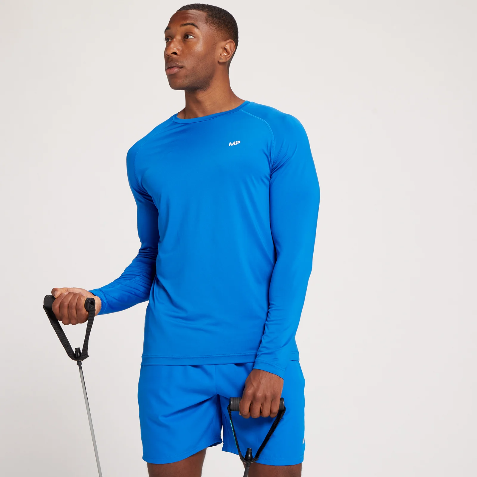 MP Men's Repeat MP Graphic Training Long Sleeve Top - True Blue - XXS Bilde 1
