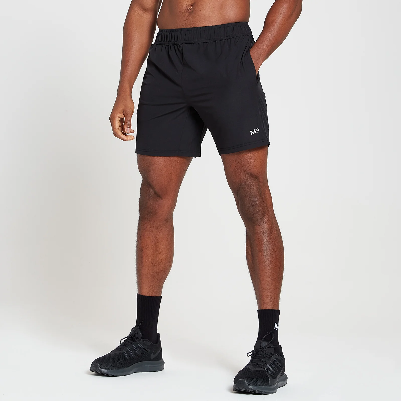 MP Men's Run Graphic Training Shorts - Black - XXS Bilde 1