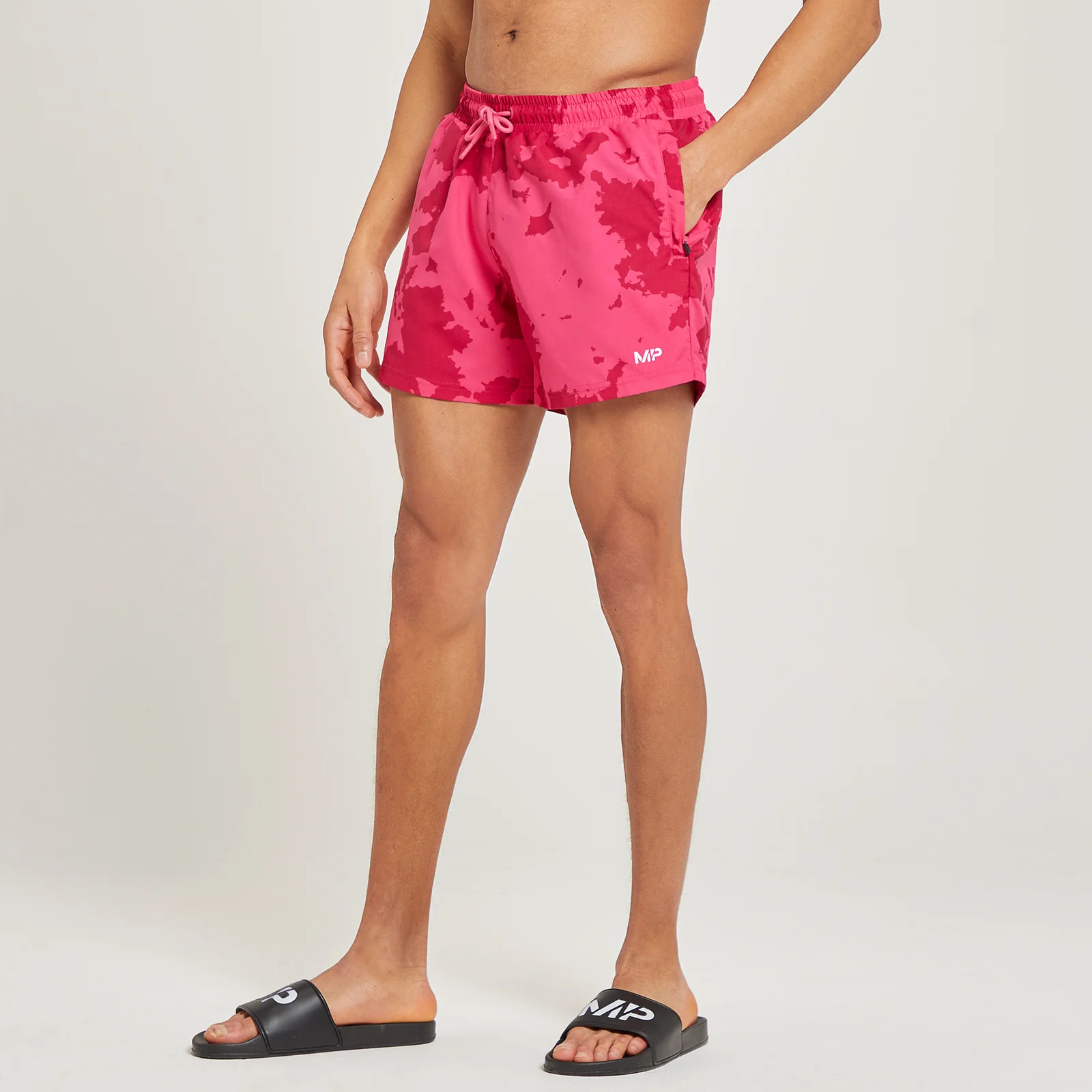 MP Men's Atlantic Printed Swim Shorts - Magenta - XXS Bilde 1